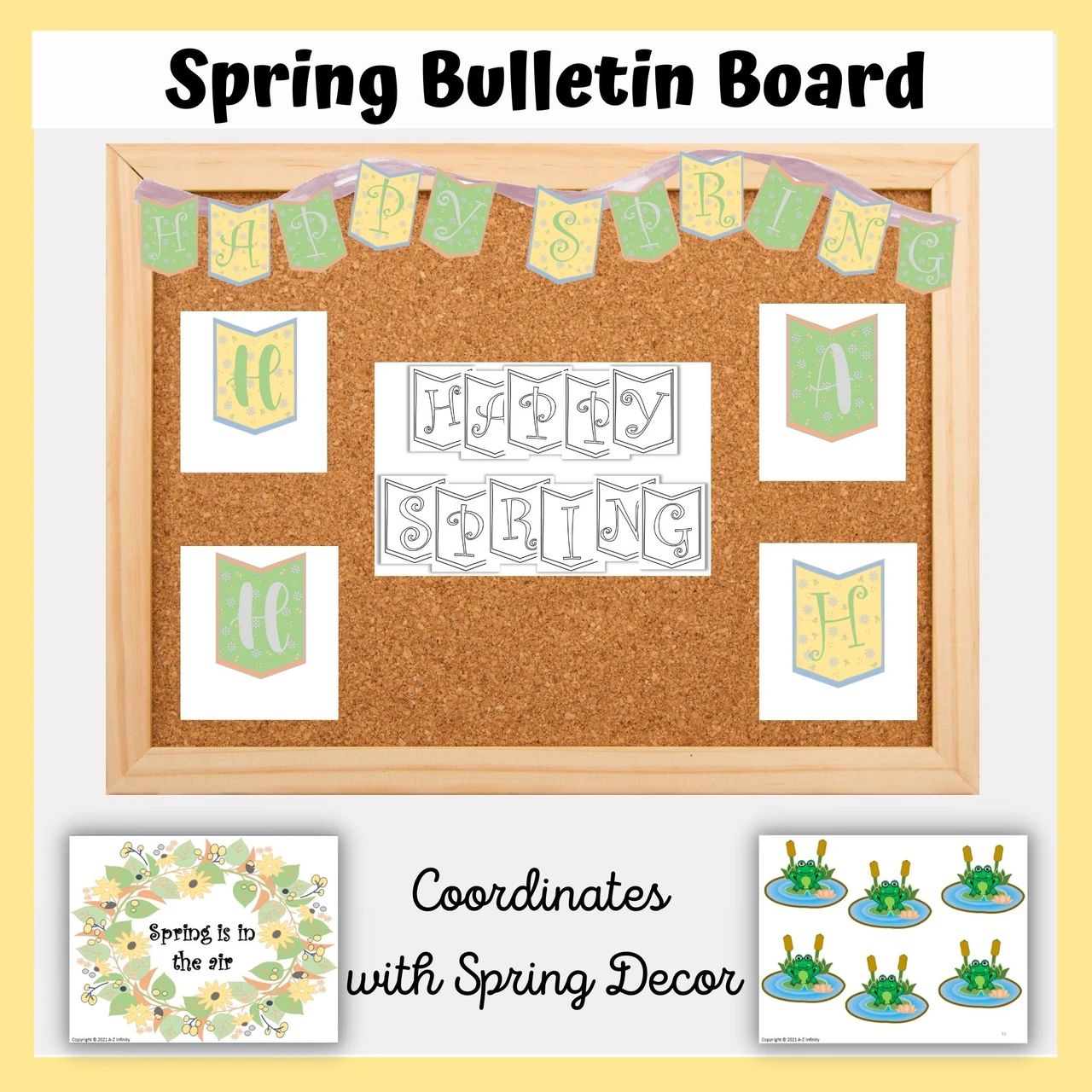 Free Spring Bulletin Board Banner Template