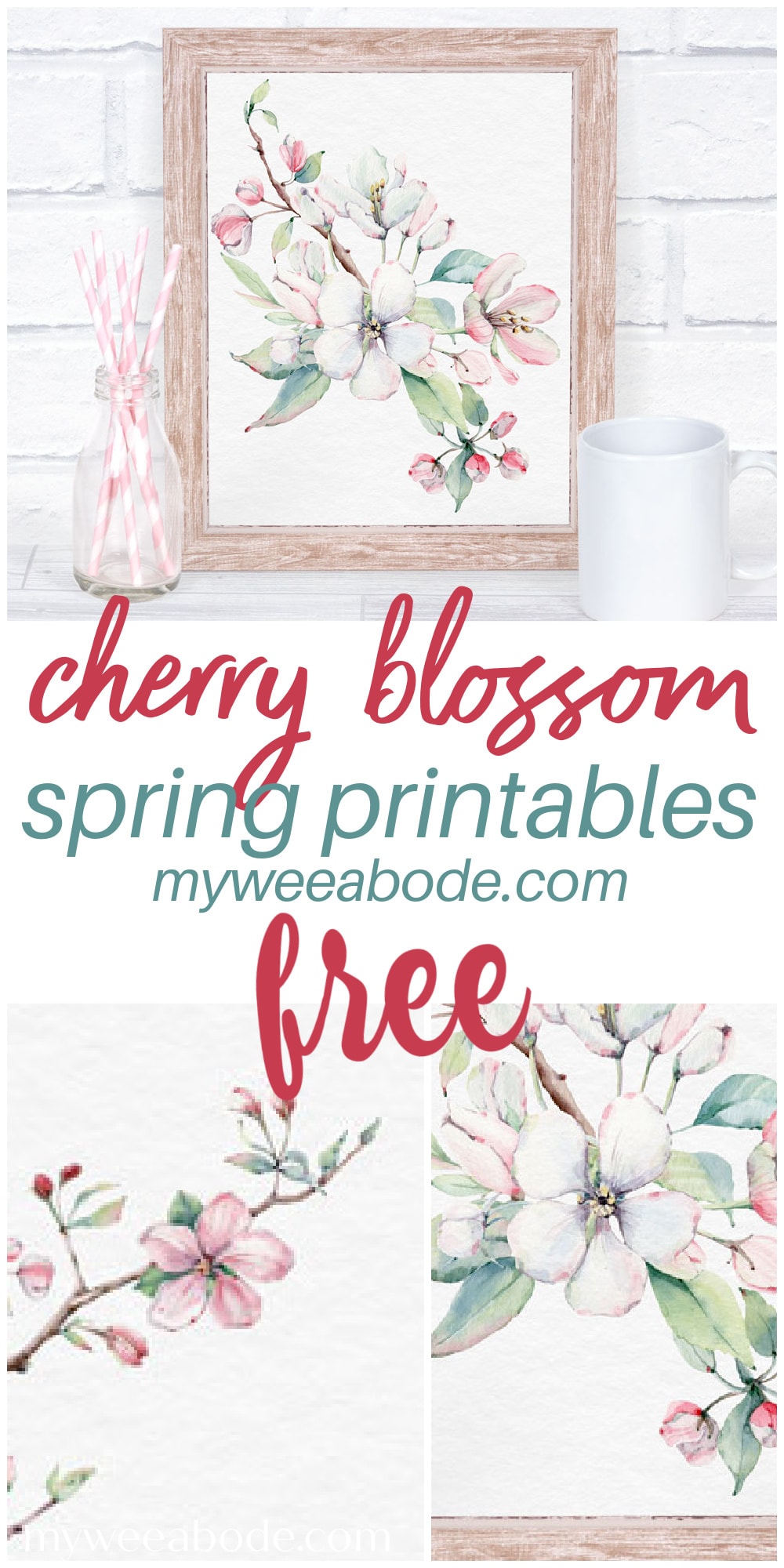free printable cherry blossom template