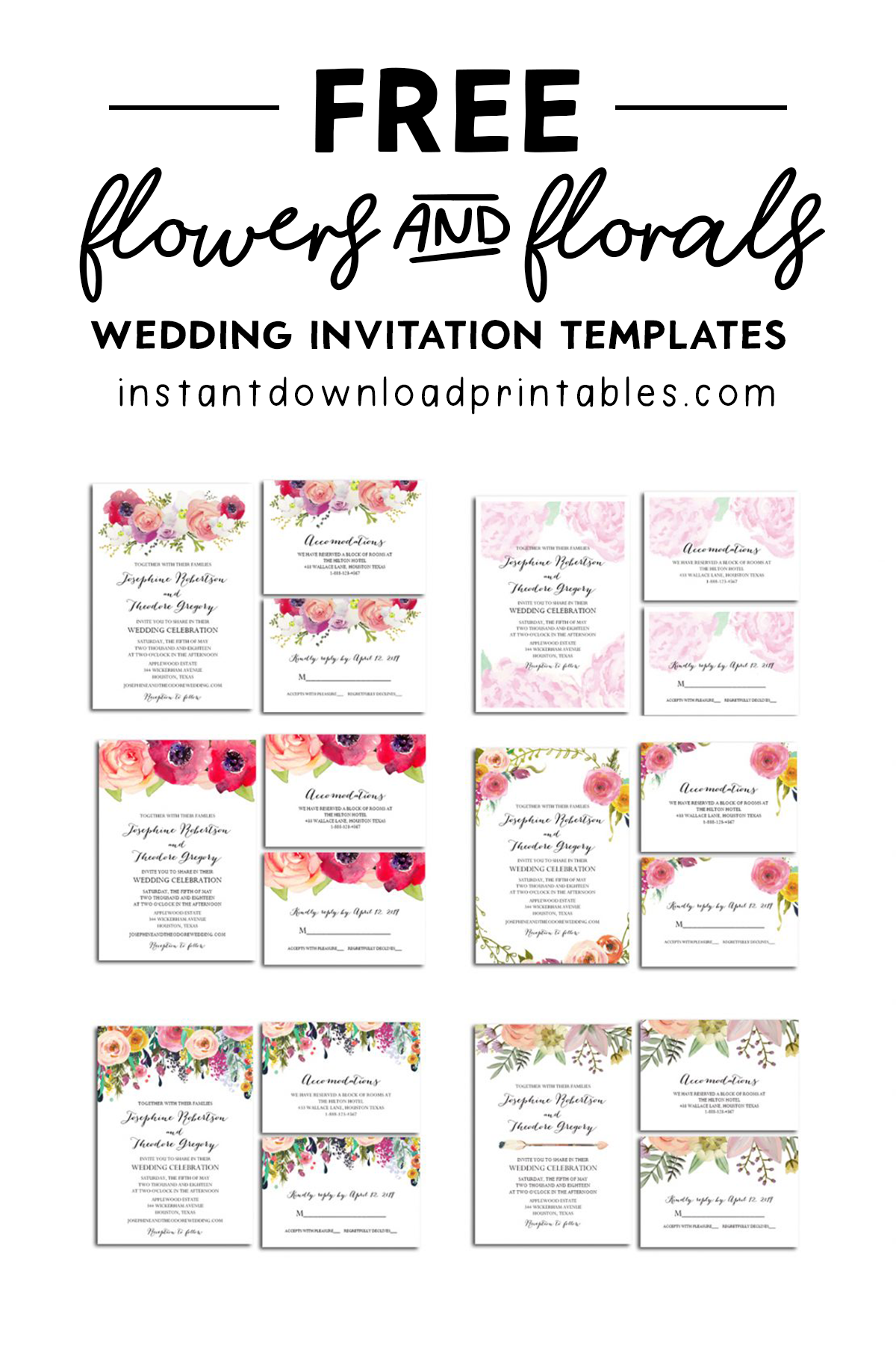 Free Wedding Invitation Templates