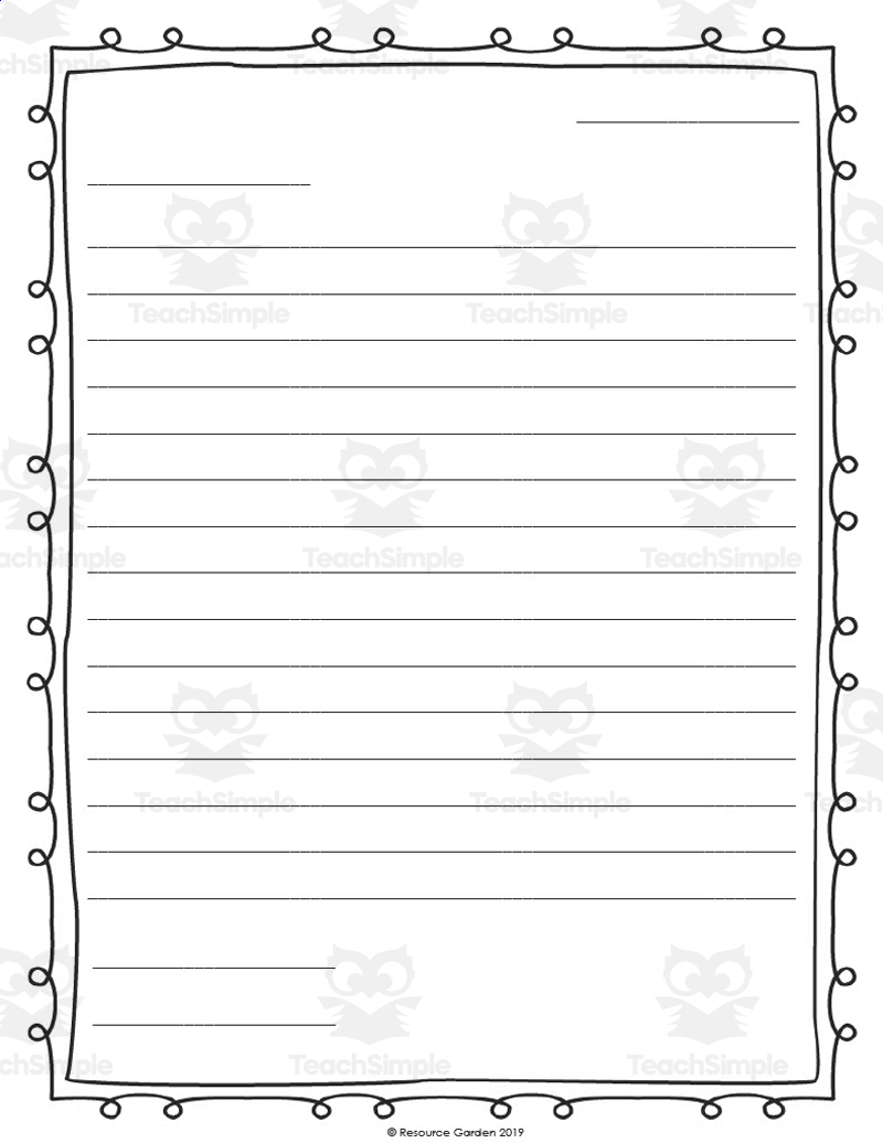 Friendly Letter Writing Template Friendly Letter Writing Template