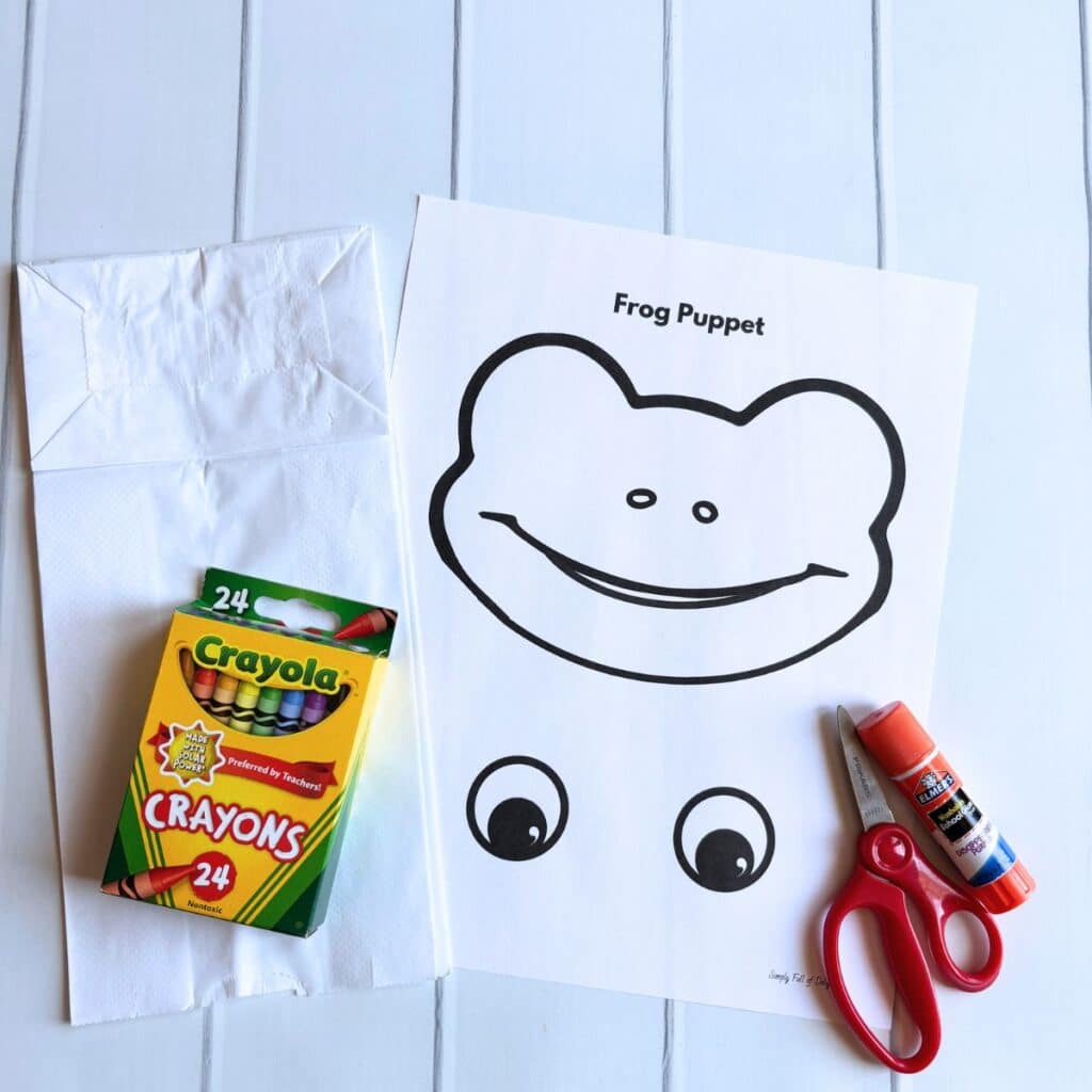 Frog Paper Bag Puppet Free Printable Frog Paper Bag Puppet Free Printable