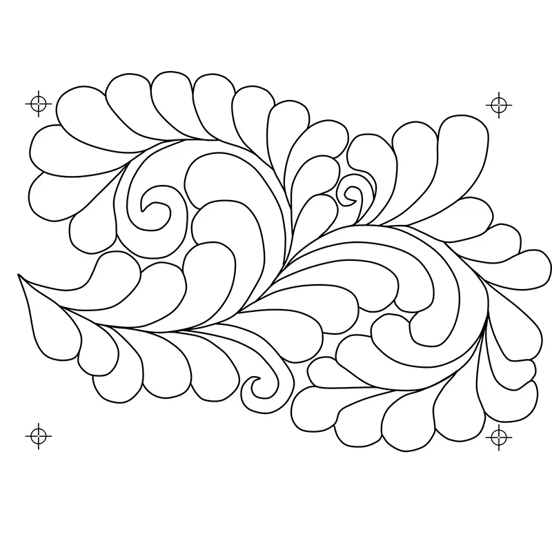 Full Line Stencil Favorite Feather Full Line Stencil Favorite Feather