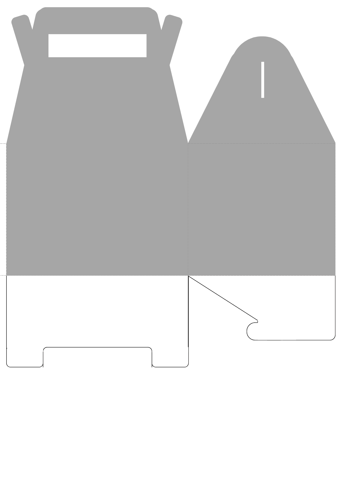 Gable Box Template Gable Box Template