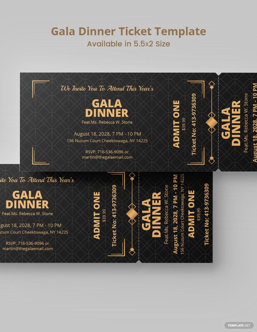 free printable banquet ticket template