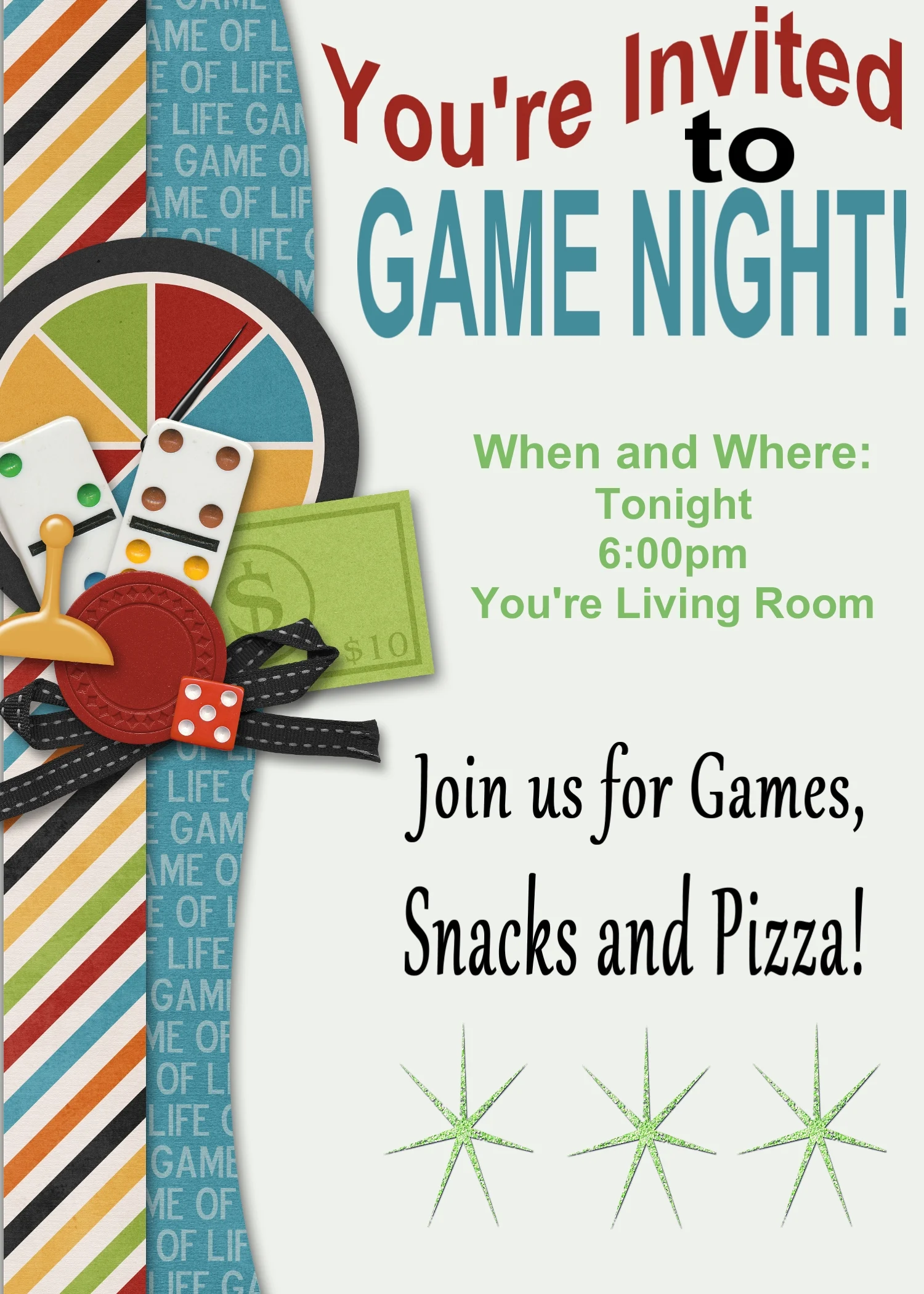 Game Night Printable Invitation And Game Review Game Night Printable Invitation And Game Review