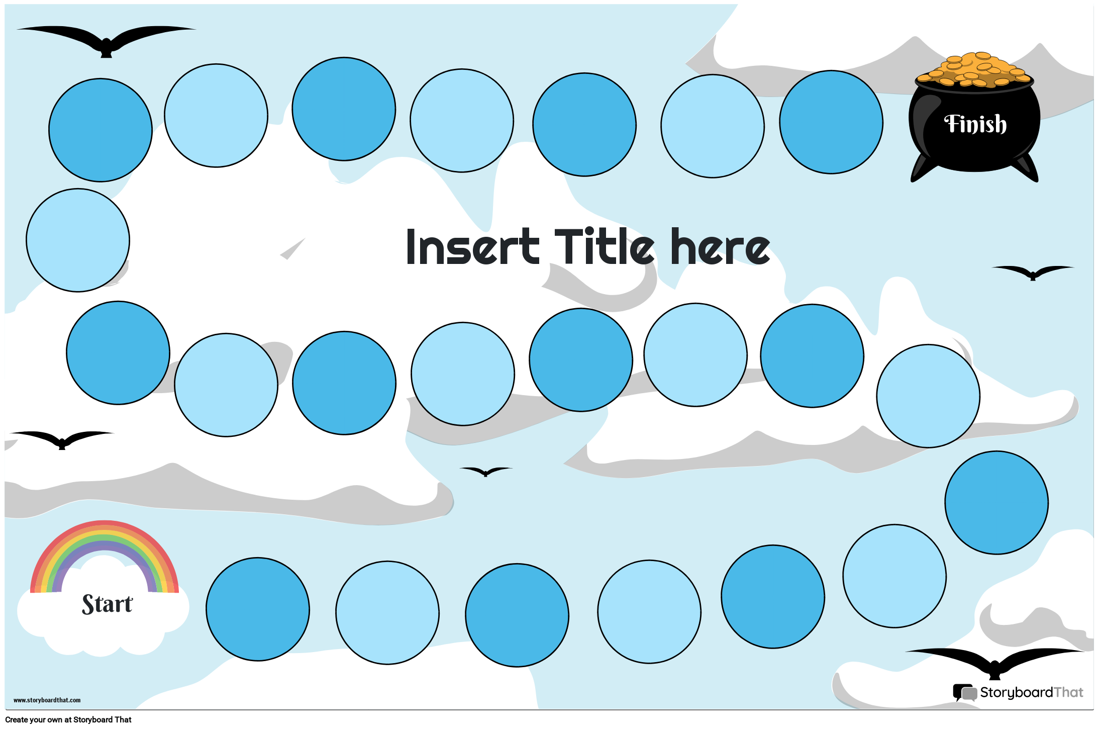 free printable blank game board template