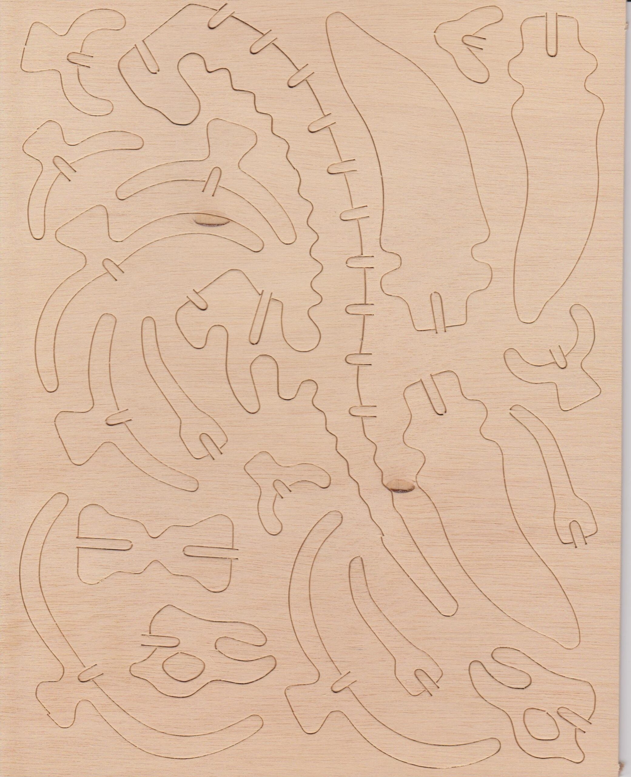 Giant Cardboard Dinosaur Puzzle