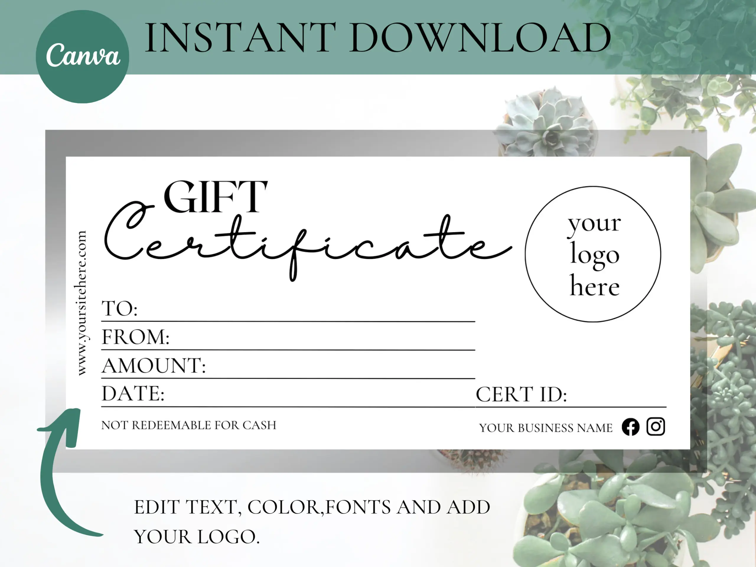 Gift Certificate Template Printable Gift Certificate Template Printable