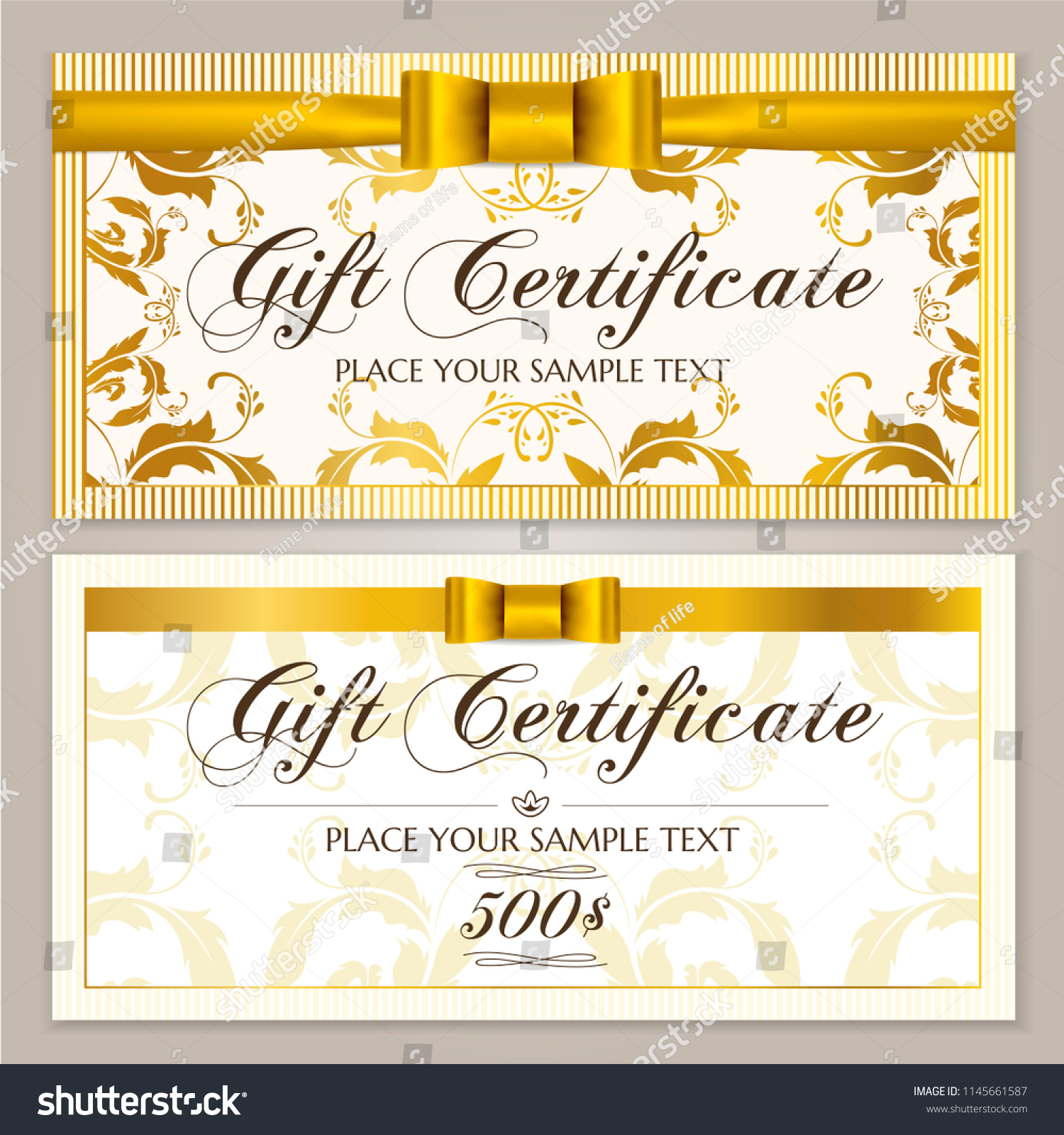 Gift Certificate Template Voucher Layout Coupon 1145661587 Gift Certificate Template Voucher Layout Coupon 1145661587