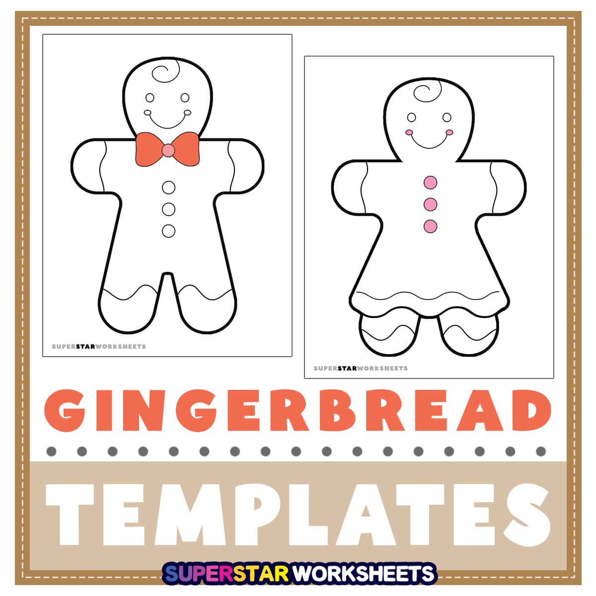 Gingerbread Man Template Gingerbread Man Template