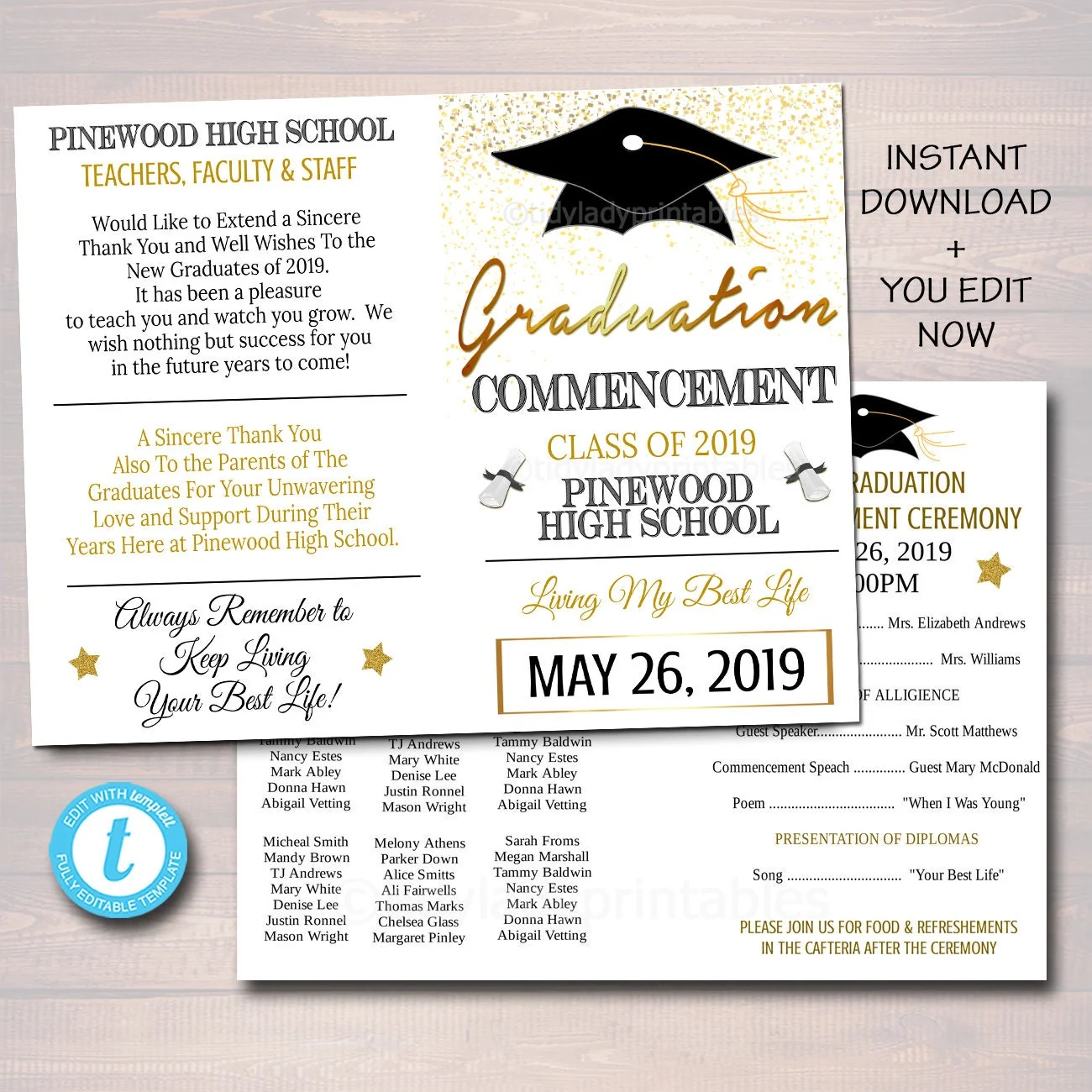 graduation ceremony program sample template graduation ceremony program sample template
