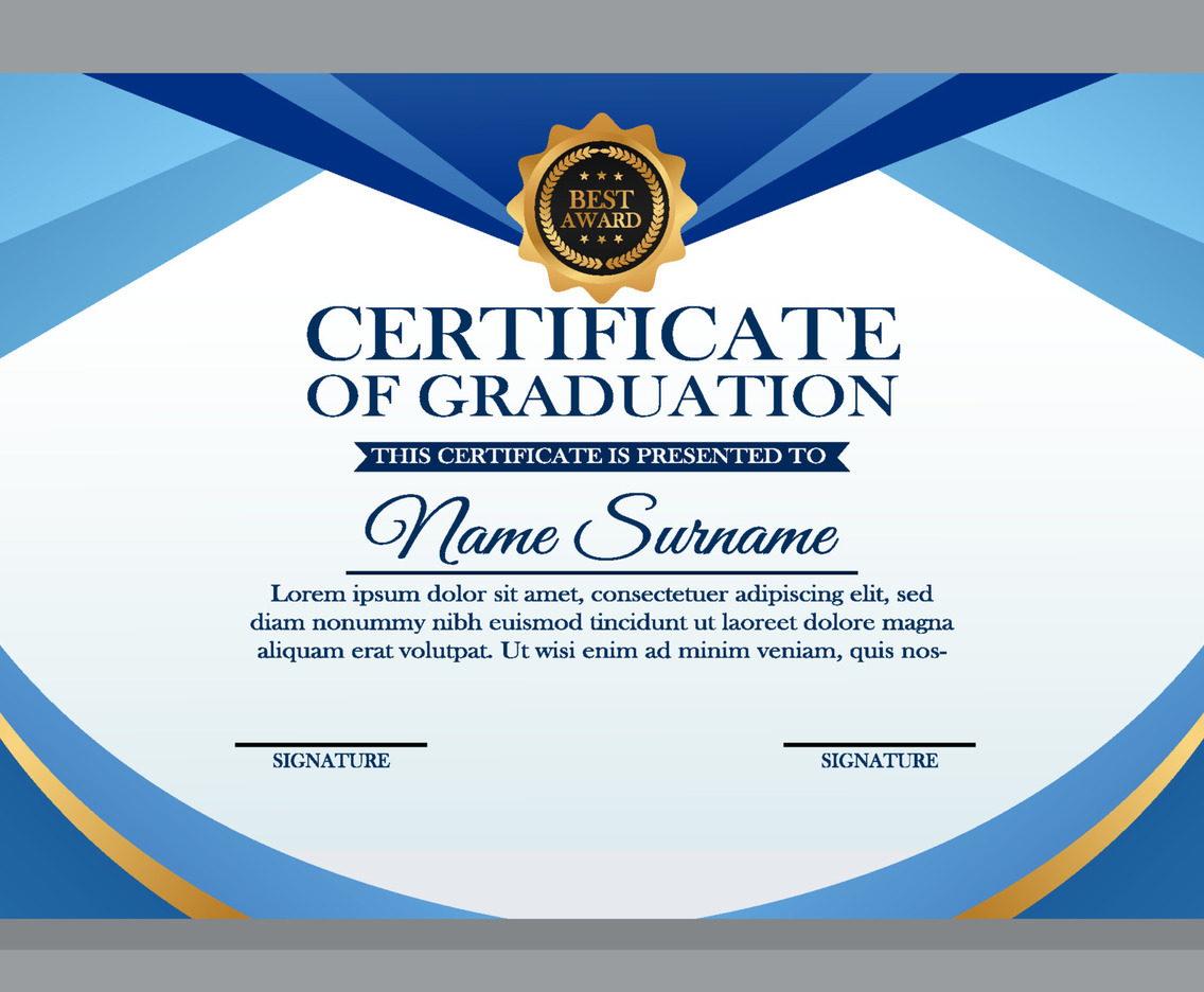 graduation certificate sample template graduation certificate sample template