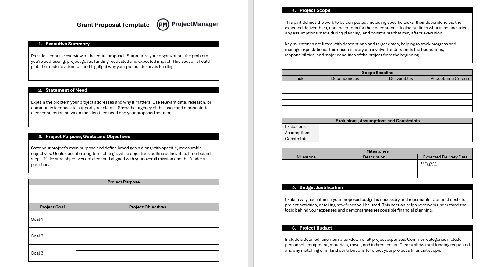 Grant Proposal Template