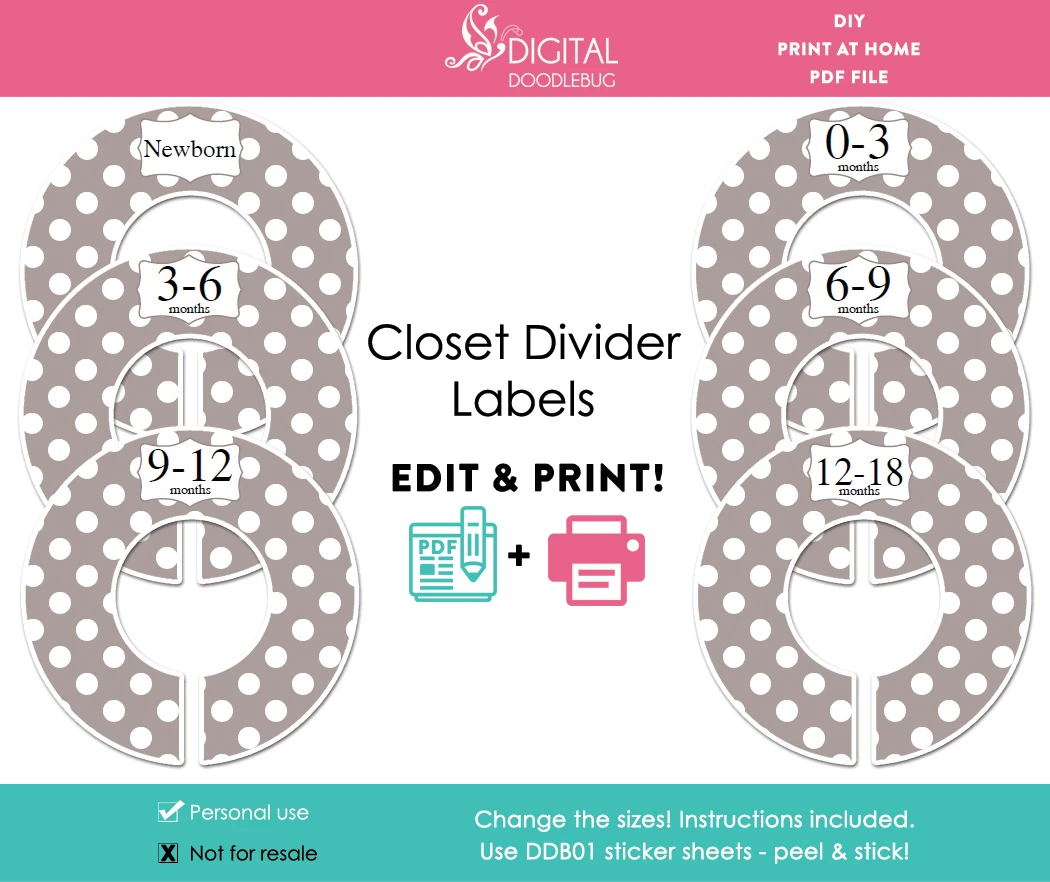 free printable closet divider template free printable closet divider template