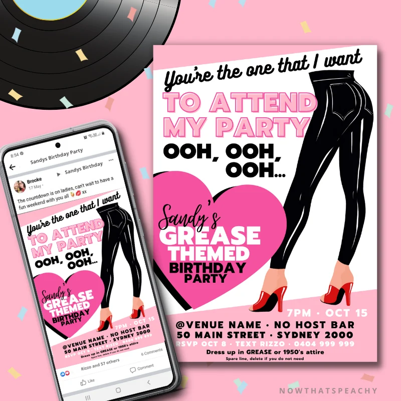 free printable 50s party invitation template free free printable 50s party invitation template free