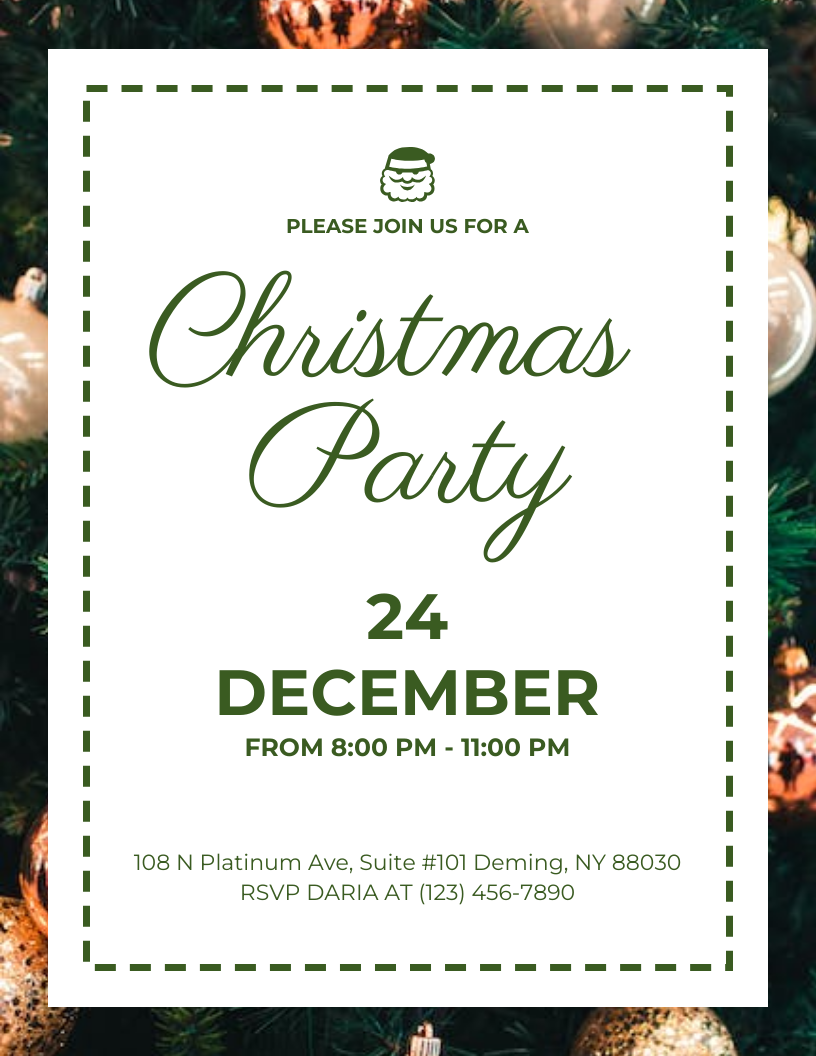 christmas party flyer template christmas party flyer template