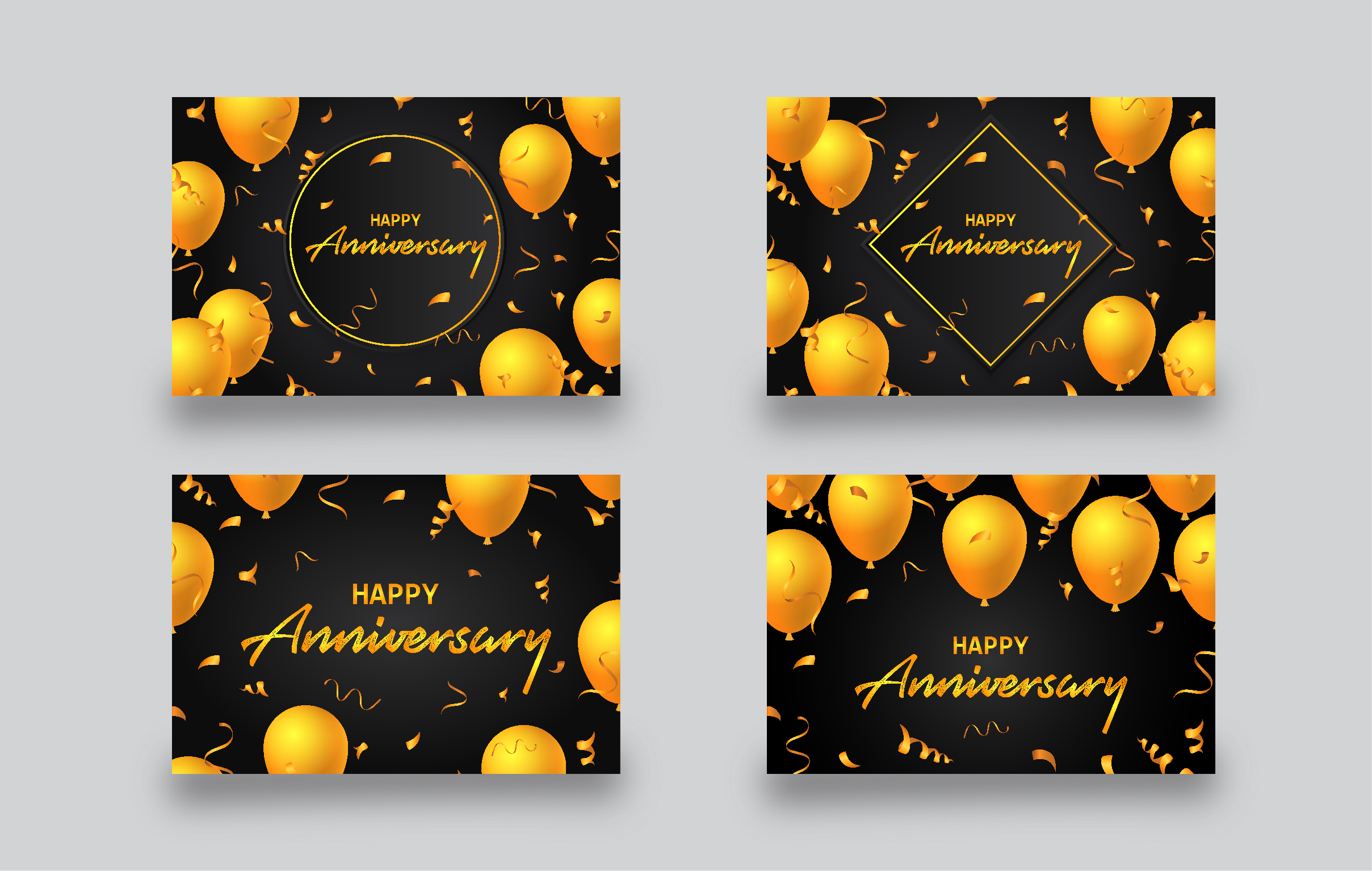 Happy Anniversary Banner Template