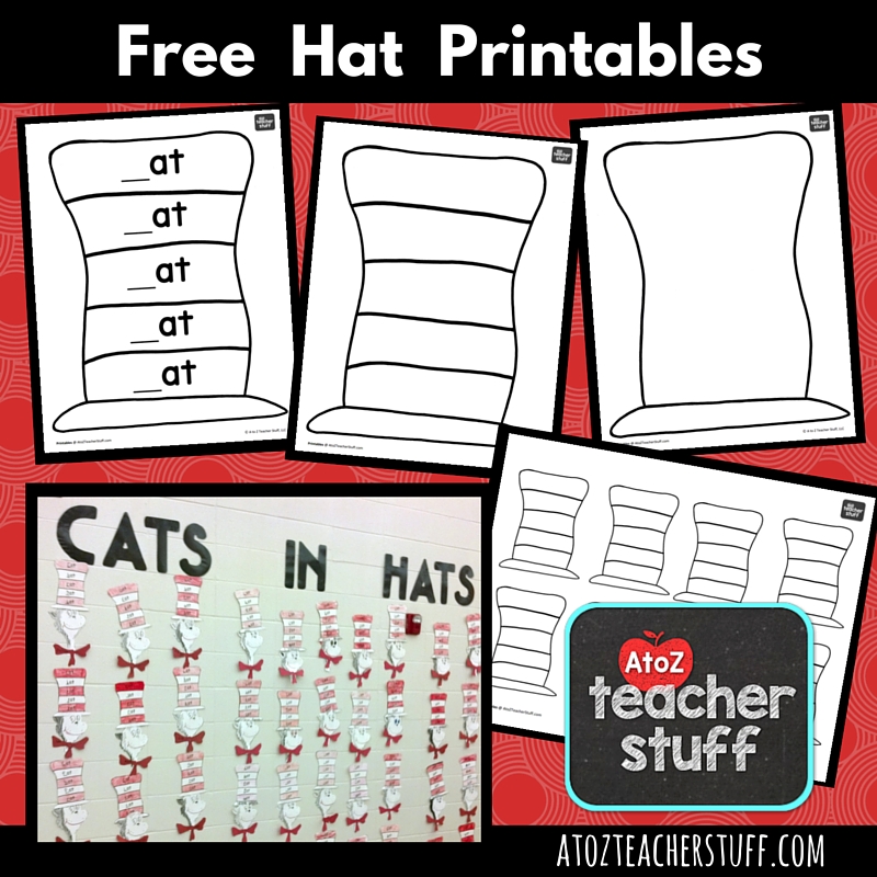 free printable cat in the hat template