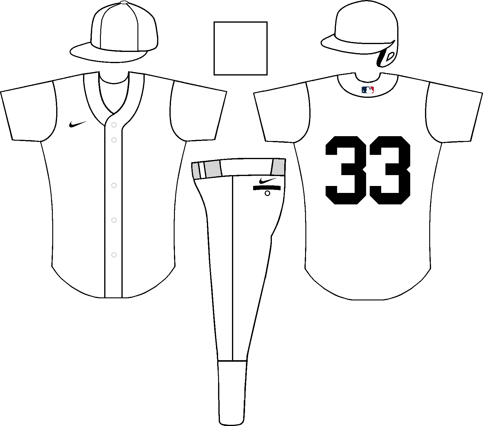 Heres A Vector Template Of An Mlb Uniform Set To