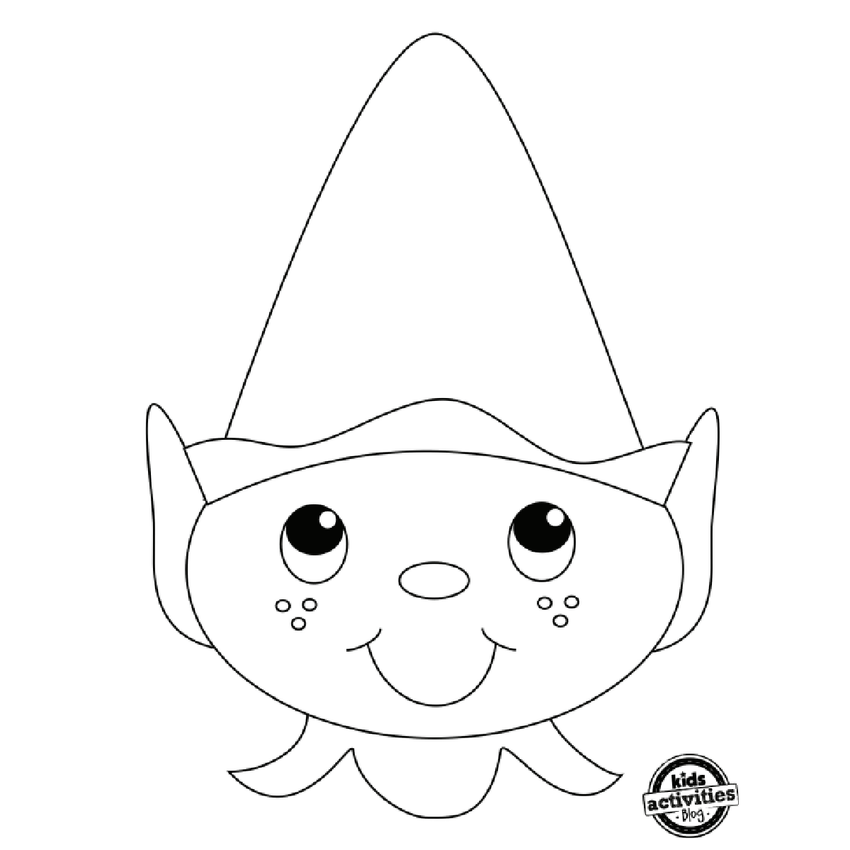 Holiday Coloring Pages Elf Hats Holiday Coloring Pages Elf Hats