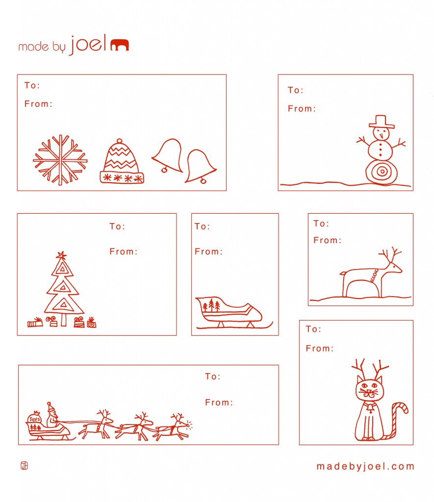 Holiday Gift Tag Templates Holiday Gift Tag Templates