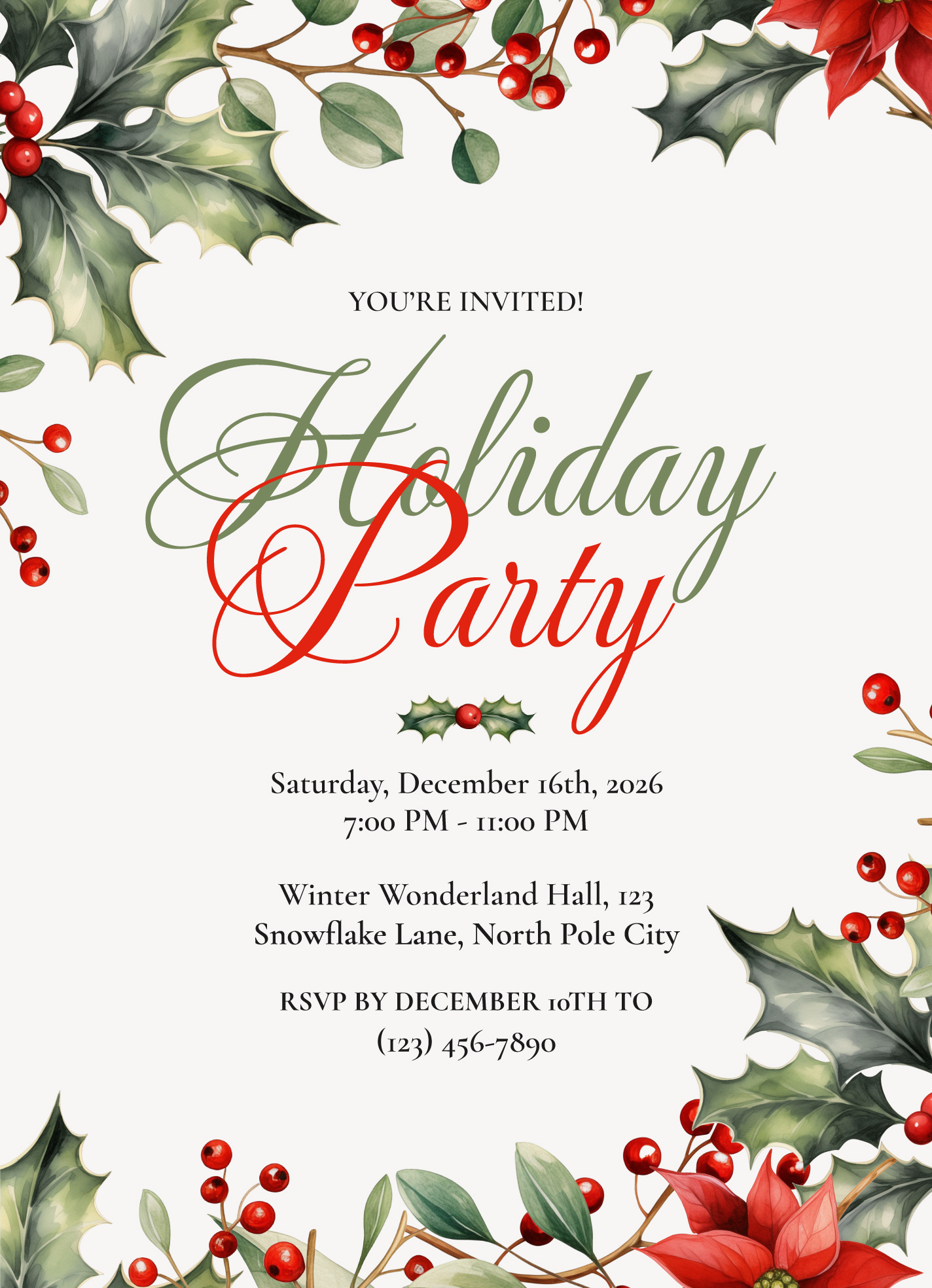 christmas party invitation free templates christmas party invitation free templates