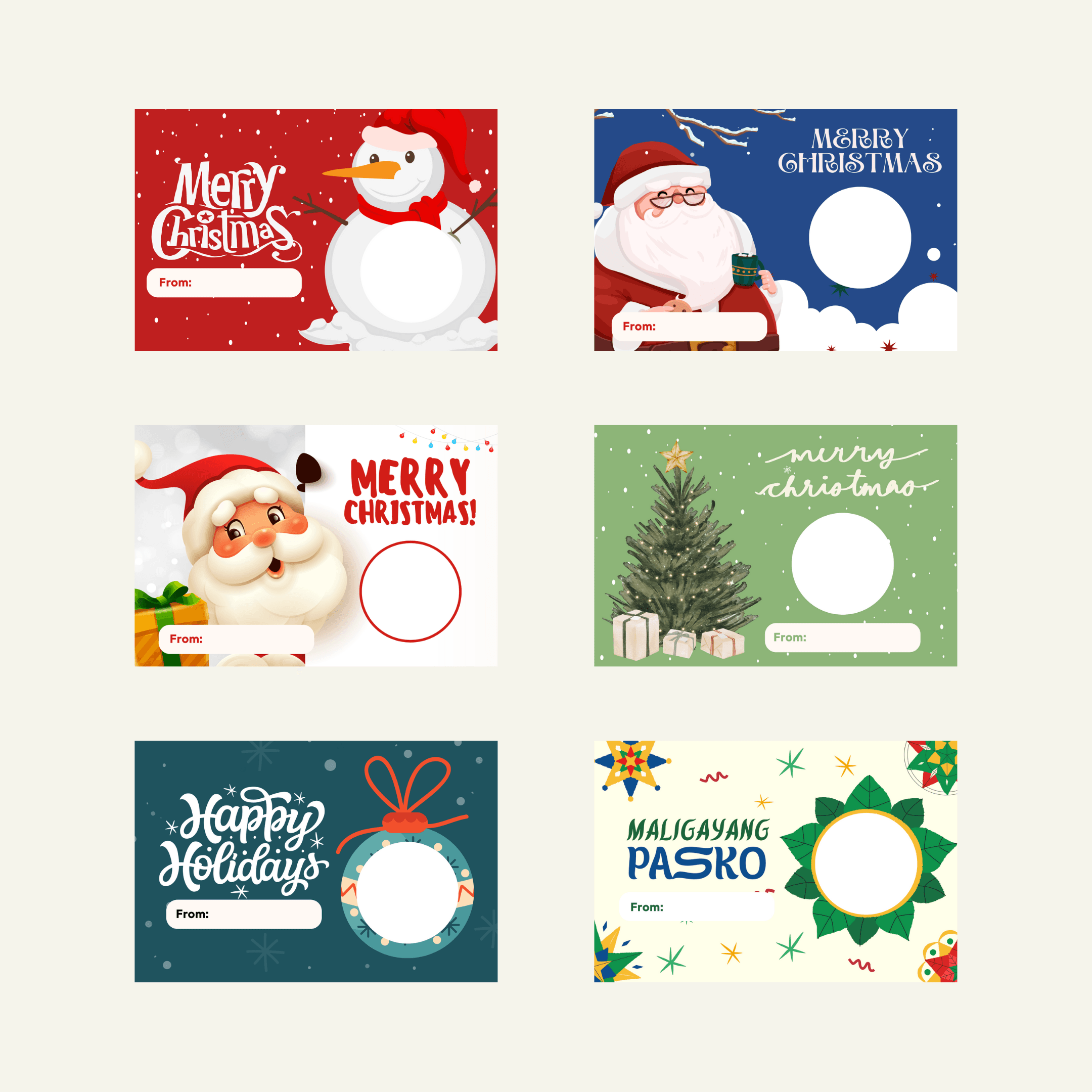 Holiday Scratch Card Template Canva Pro Editable
