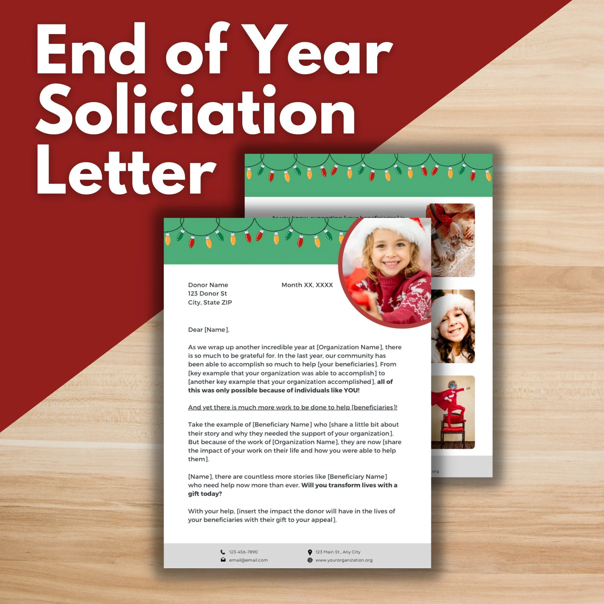 Holiday Solicitation Letter Template End Holiday Solicitation Letter Template End