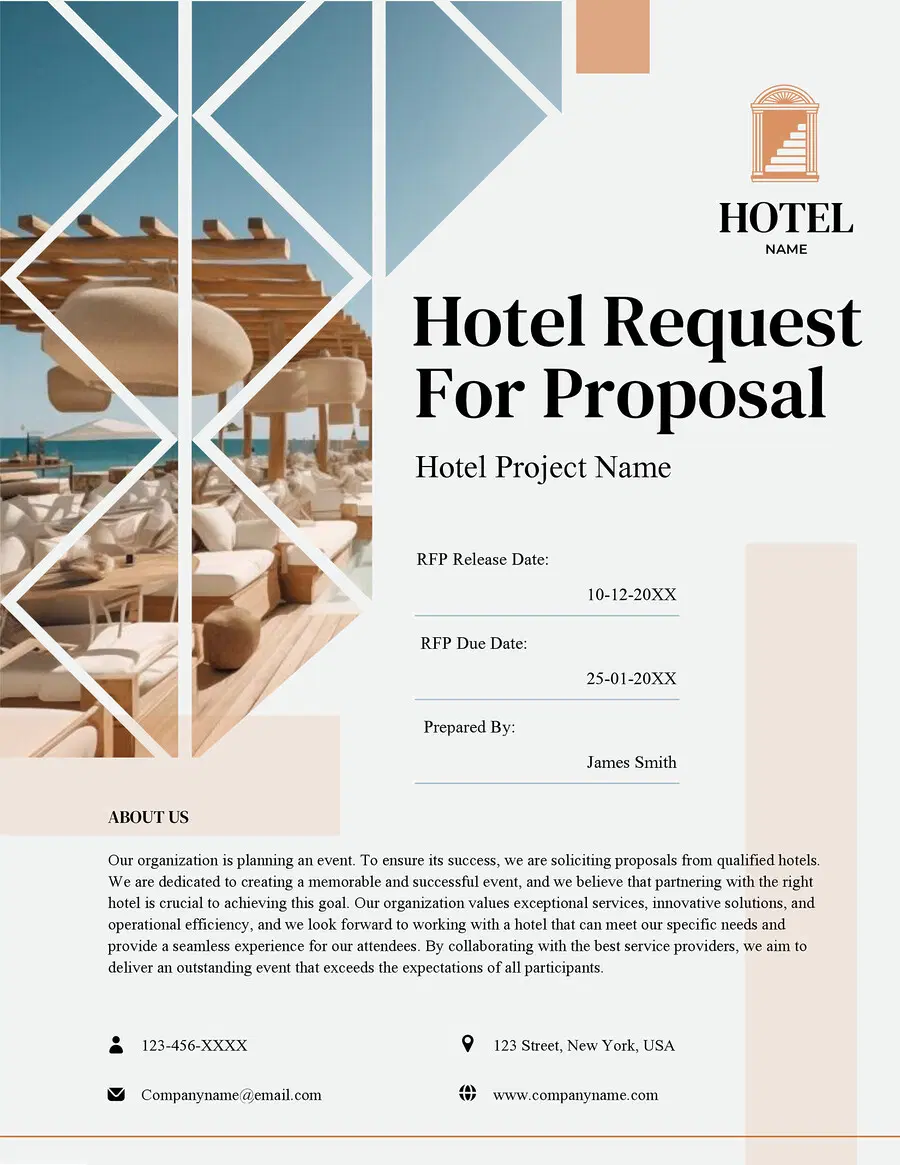 Hotel Request For Proposal Template