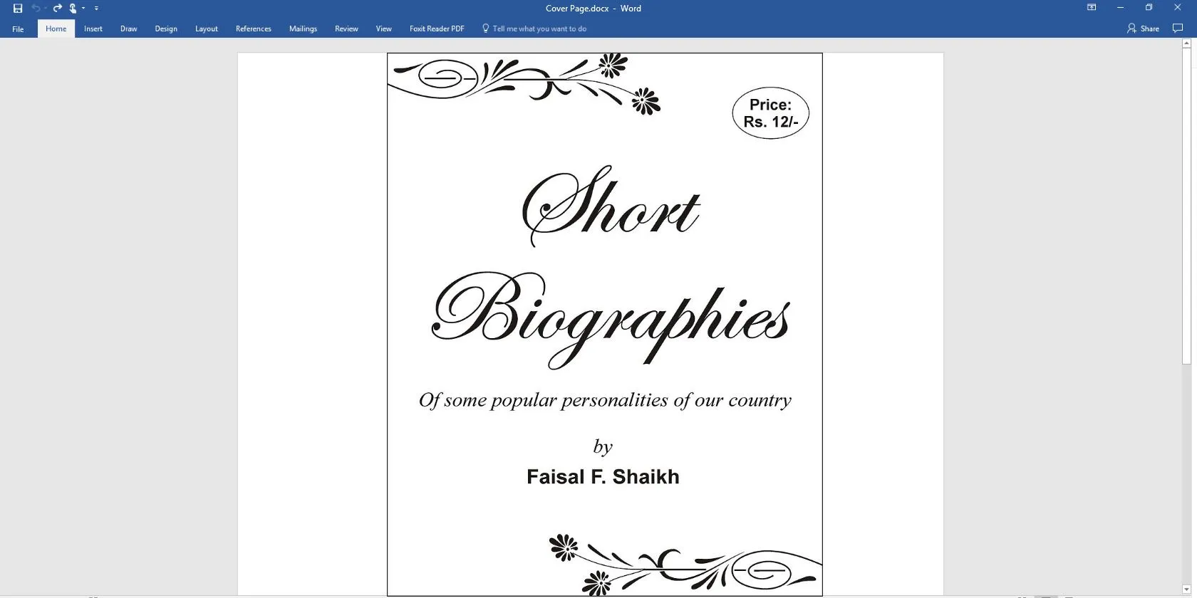 How To Easily Make An Attractive Cover Page In Ms Word 2007