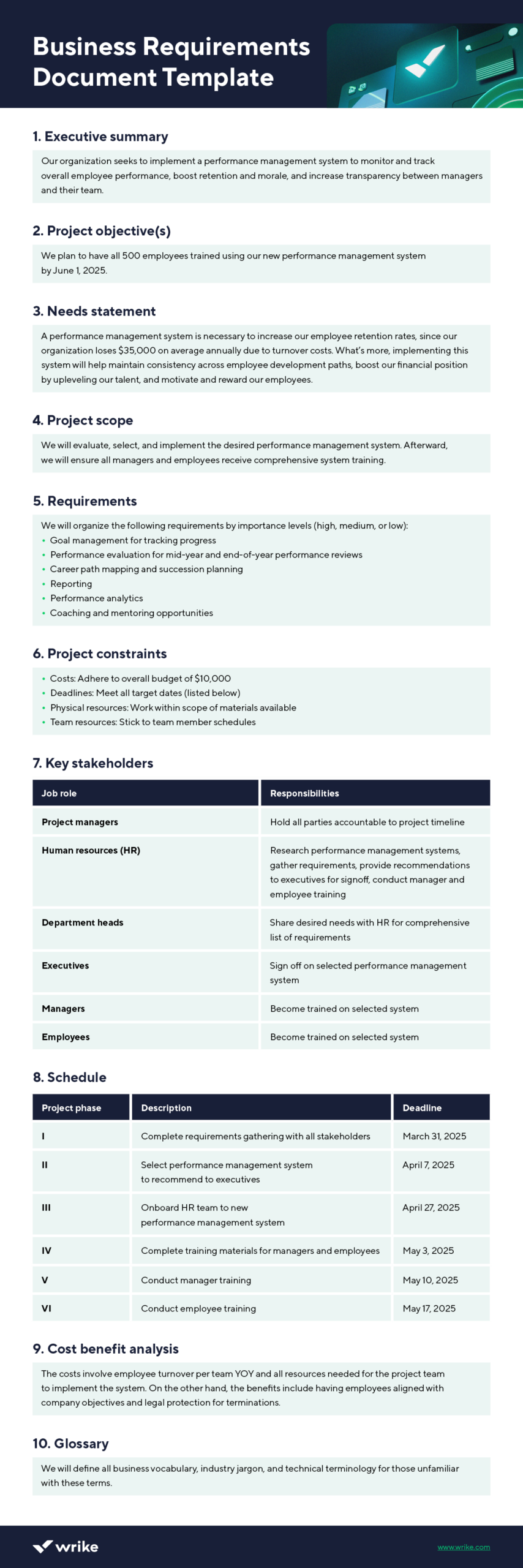 How Write Business Requirements Document How Write Business Requirements Document