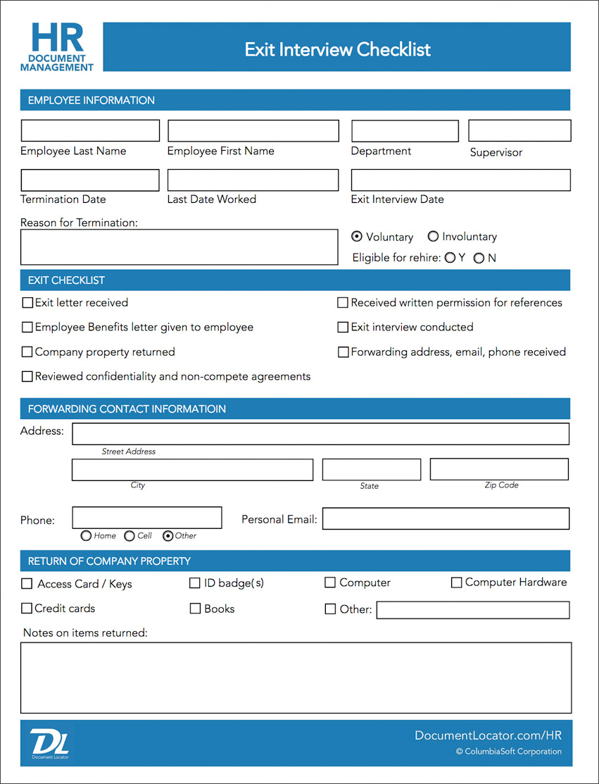 Hr Form Templates
