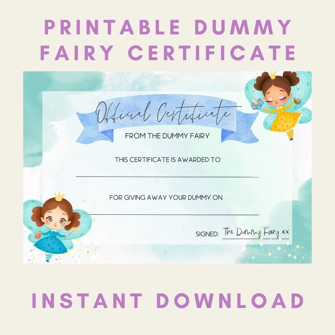 Instant Download Dummy Fairy Certificate Instant Download Dummy Fairy Certificate