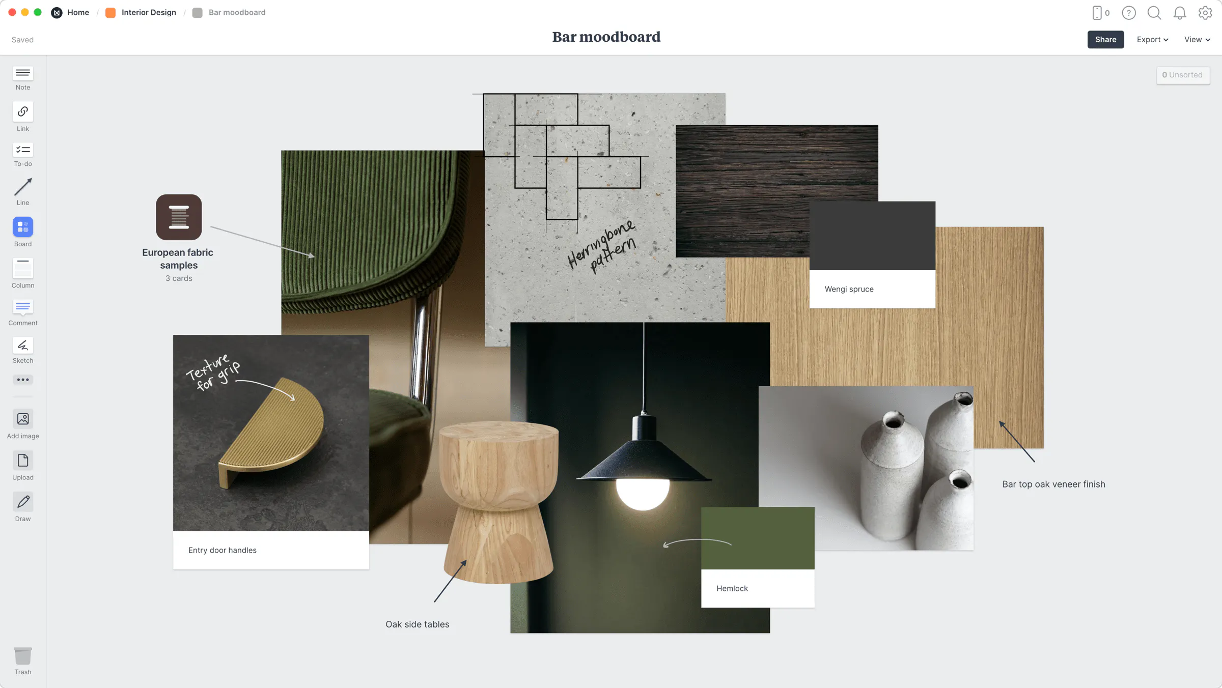 Interior Design Moodboard
