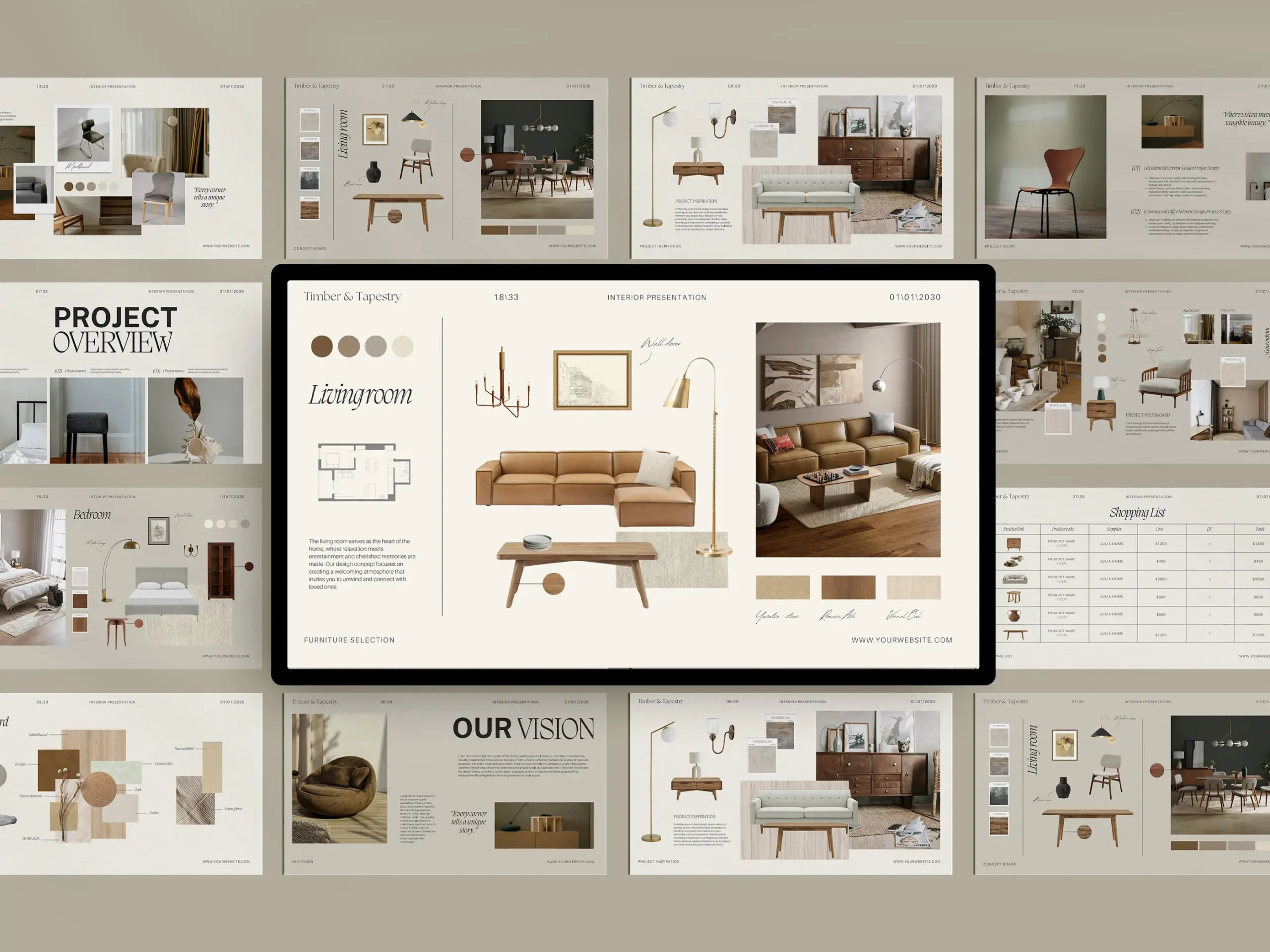 Interior Design Presentation Canva