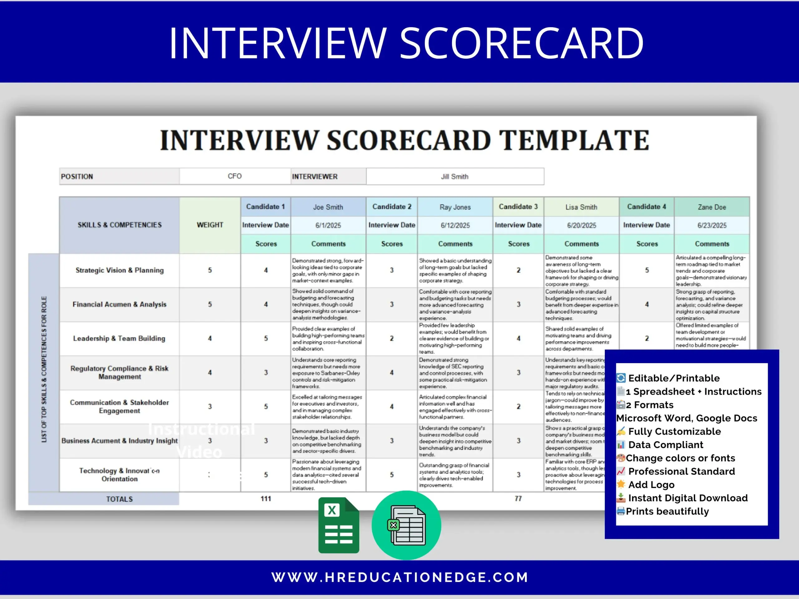 printable interview score sheet sample template printable interview score sheet sample template