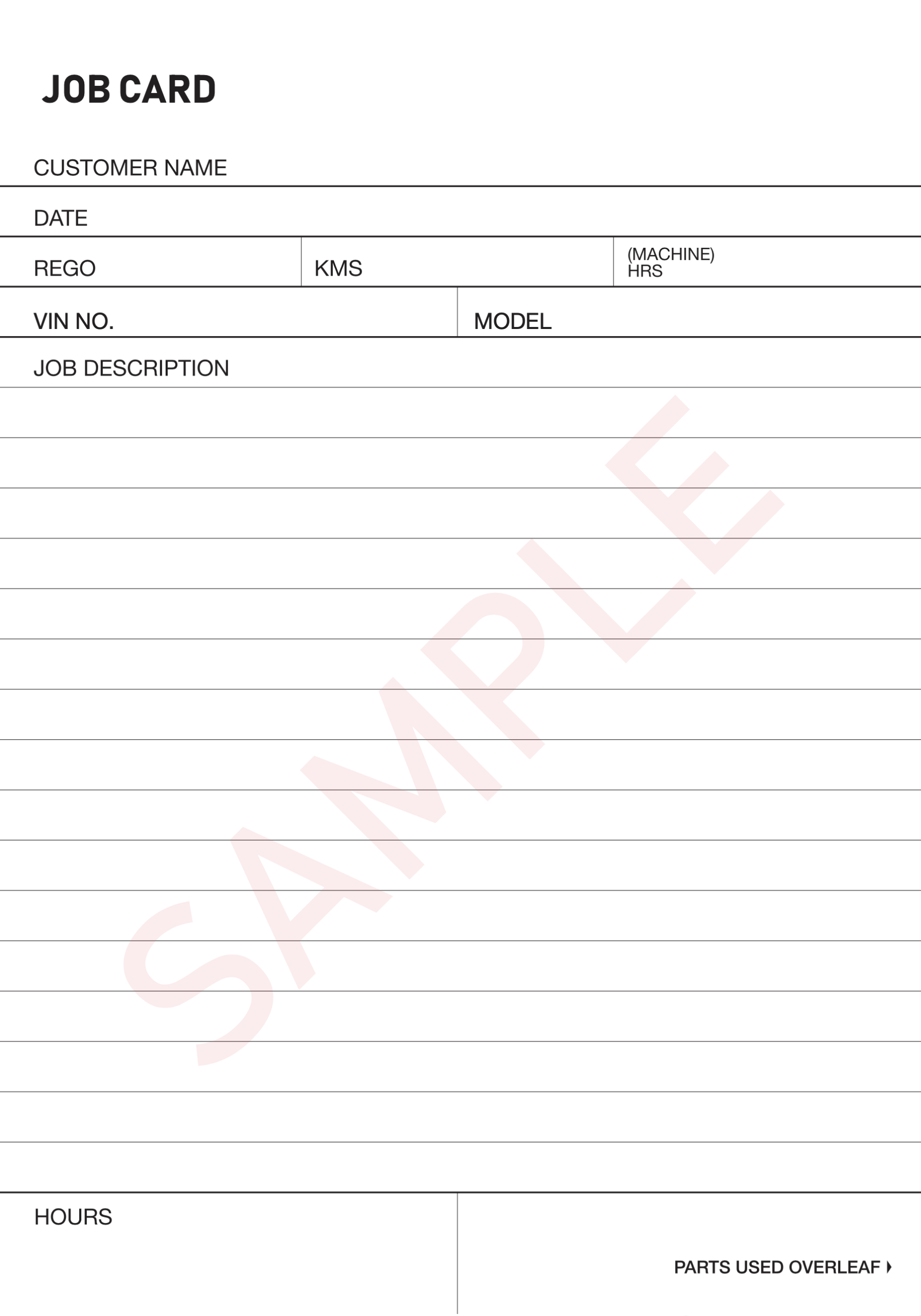 Job Cards Job Cards
