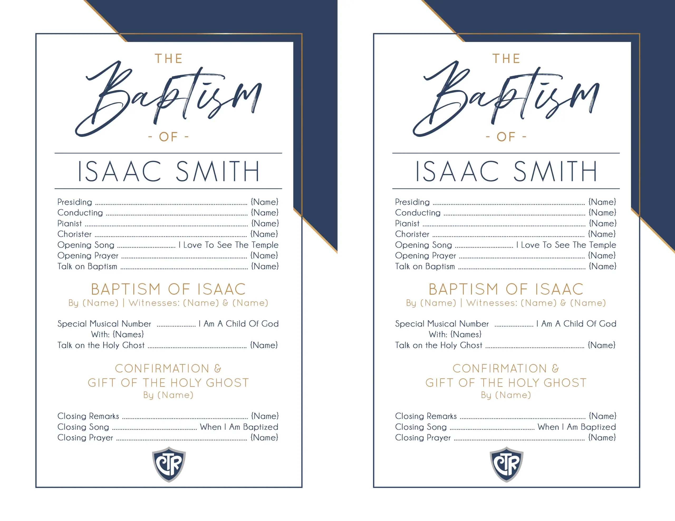 free printable baptism program template free printable baptism program template