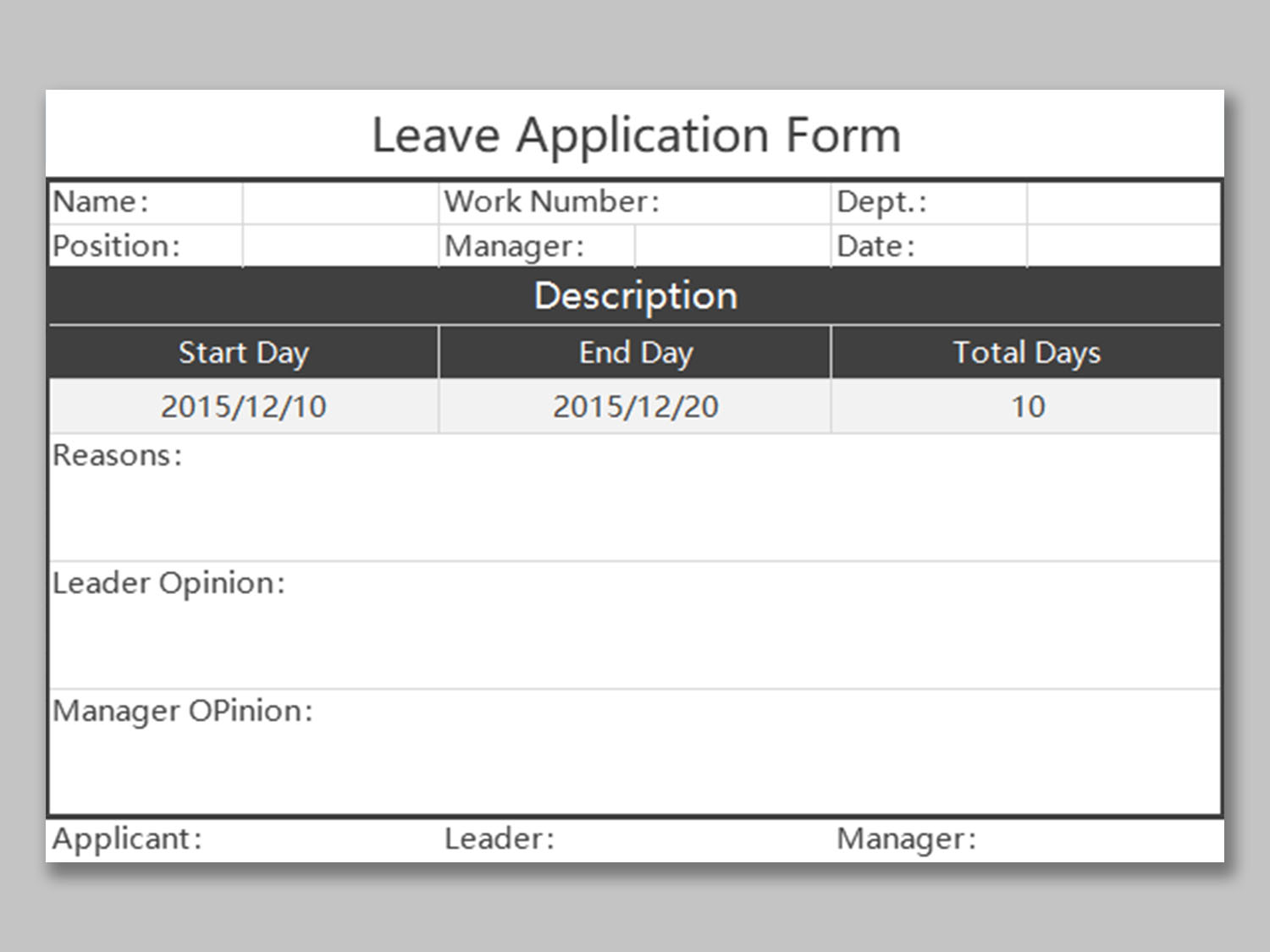 Leave Application Form Xlsx Excel Registration An 2693 Leave Application Form Xlsx Excel Registration An 2693