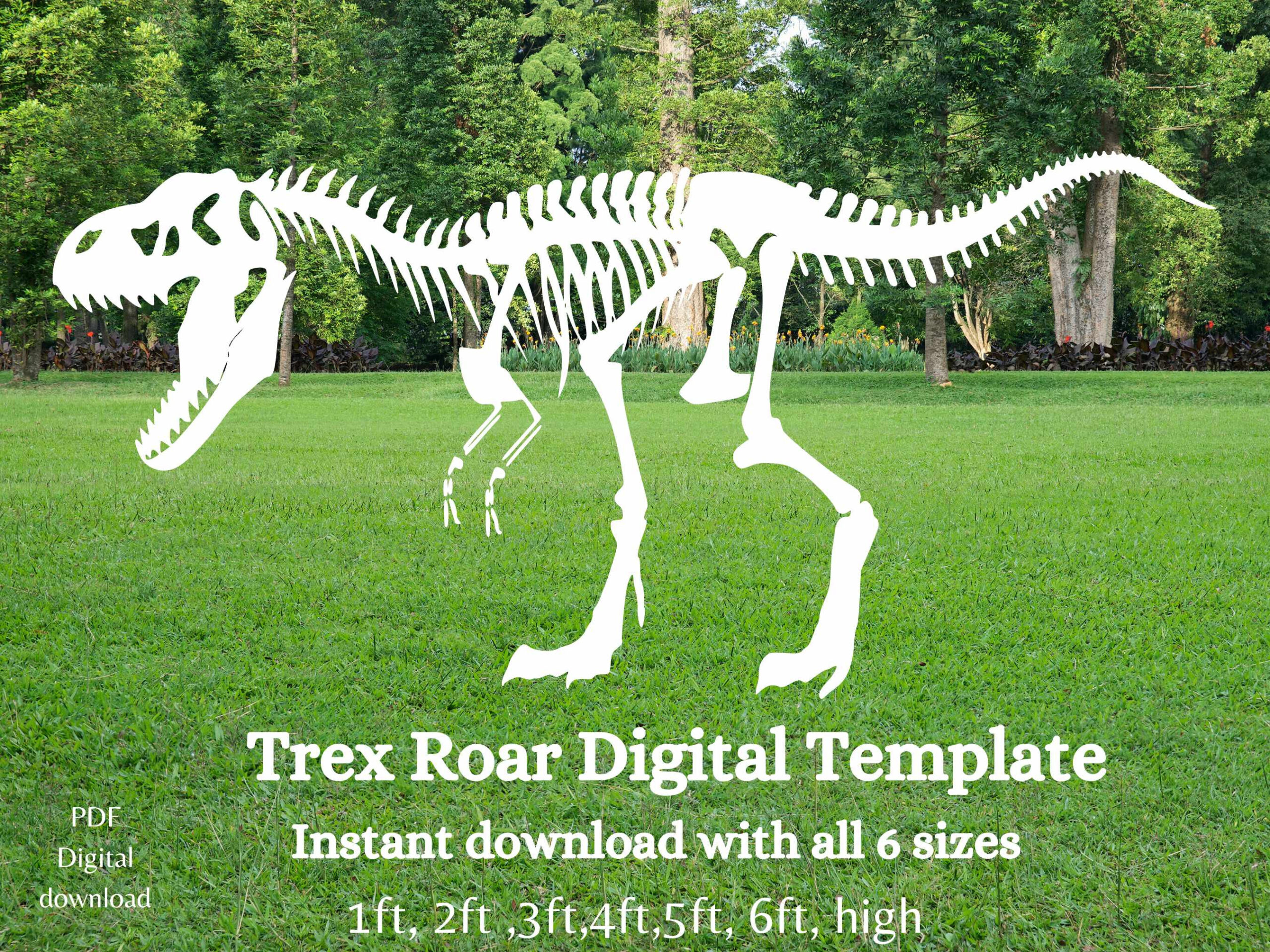free printable dinosaur skeleton template