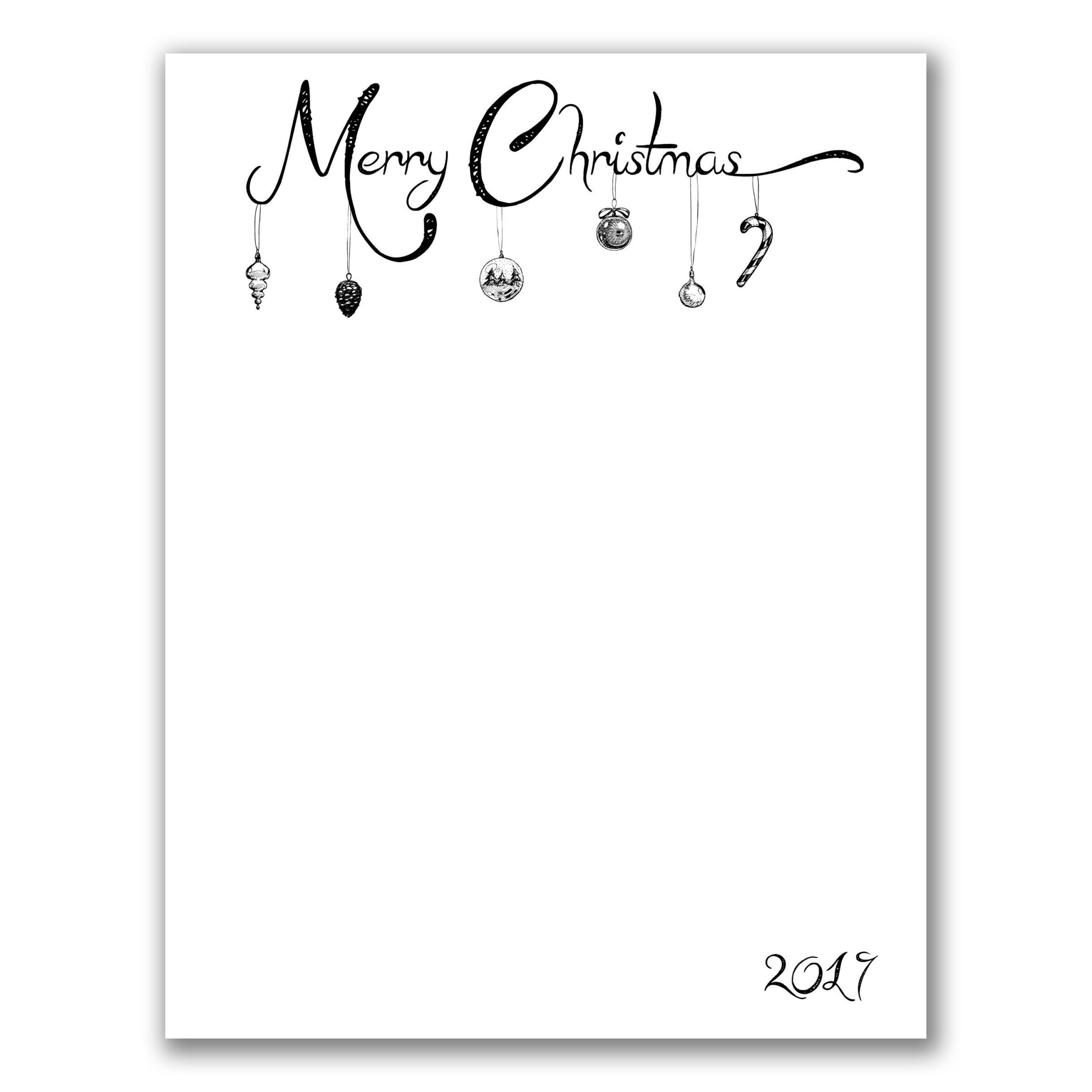 Lthd 18 Personalized Christmas Stationery