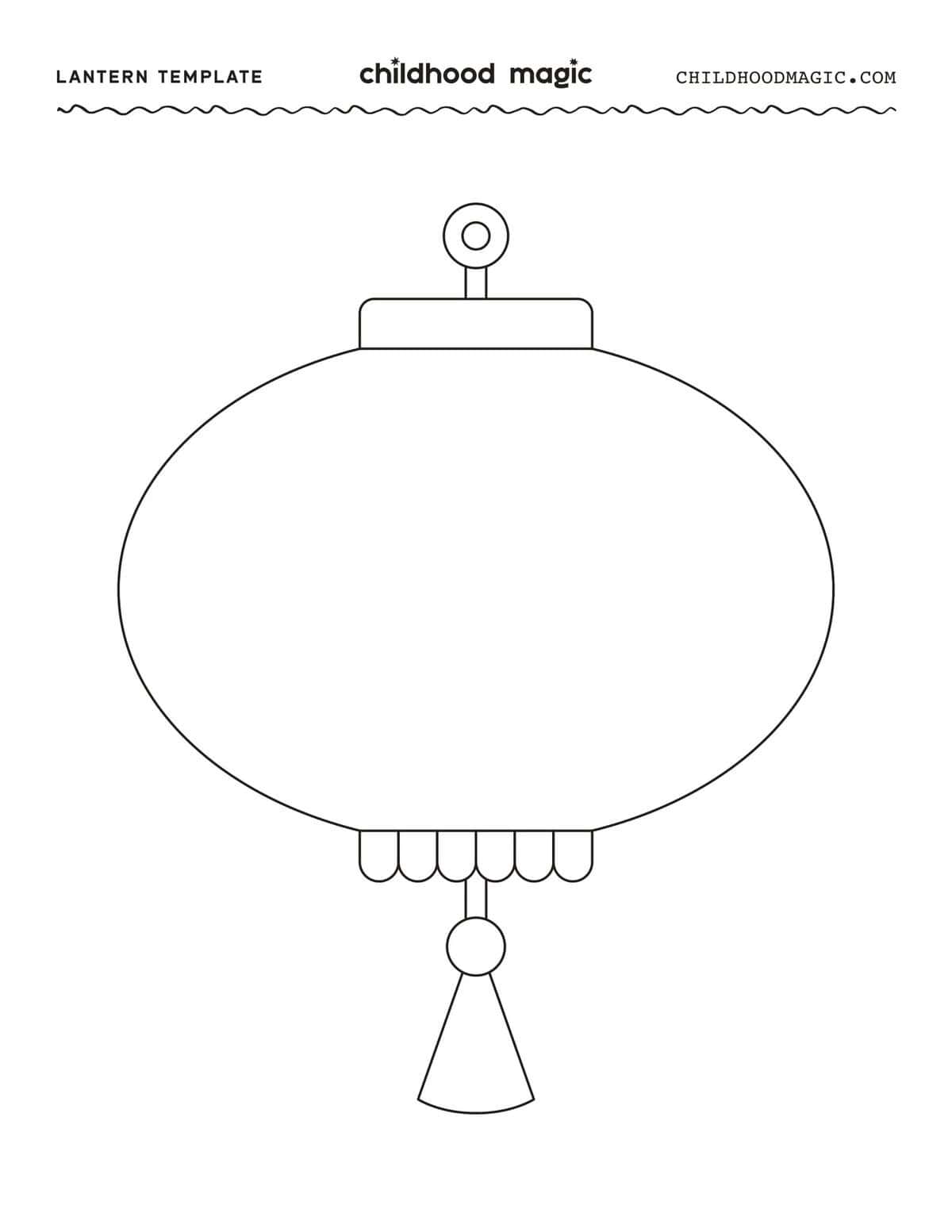 Lunar New Year Lantern Coloring Page And Craft Lunar New Year Lantern Coloring Page And Craft