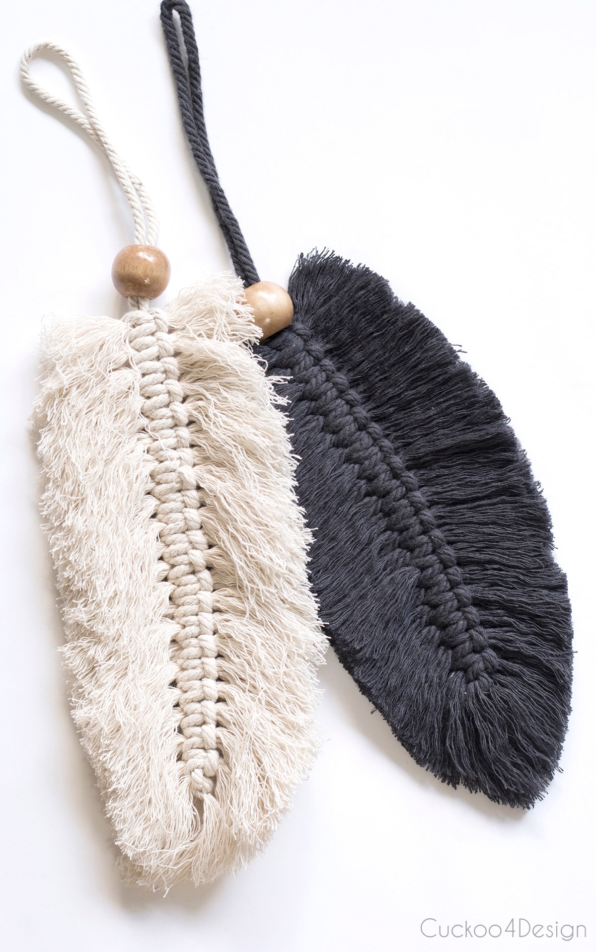 Macrame Feather Purse Charms Macrame Feather Purse Charms