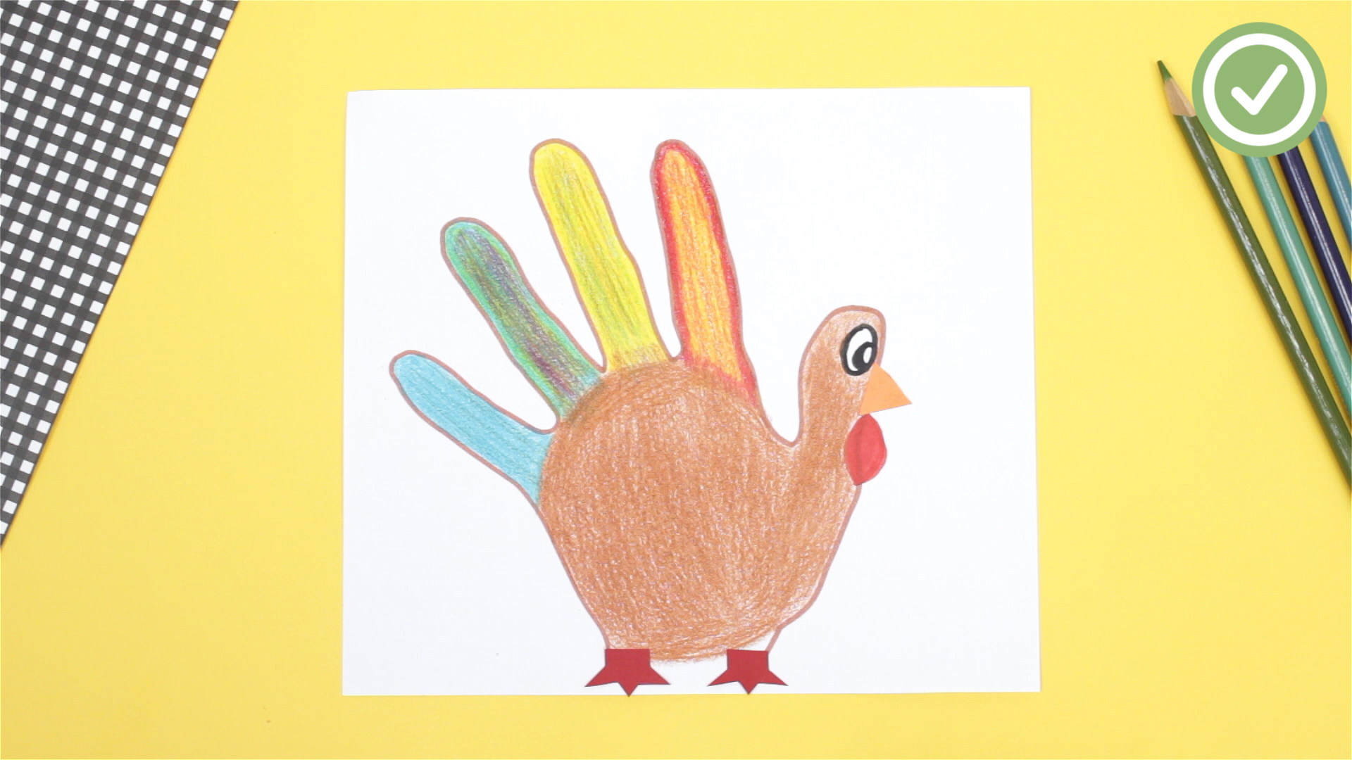 Make Footprint And Handprint Turkeys