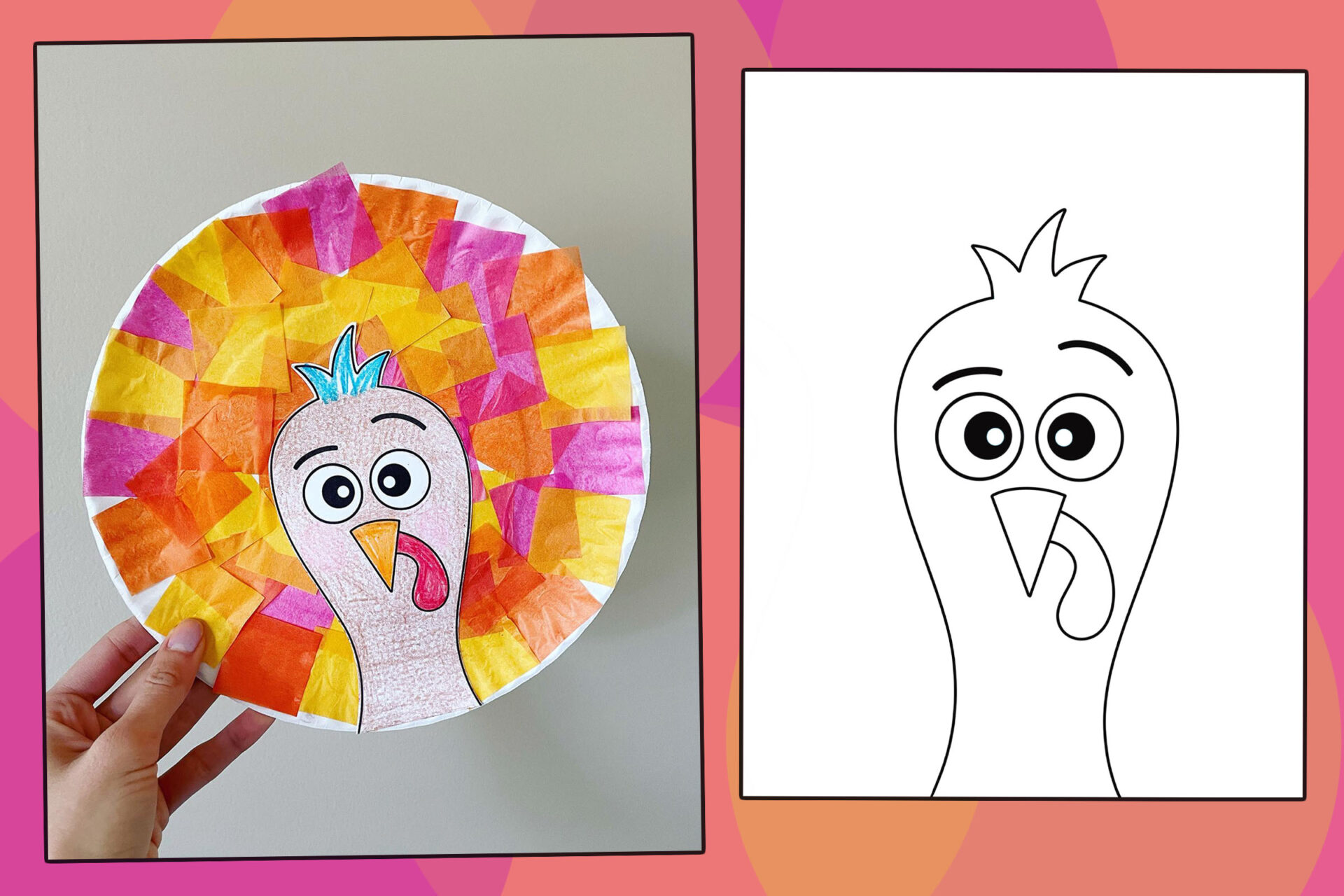 Make Your Own Paper Plate Turkey Craft