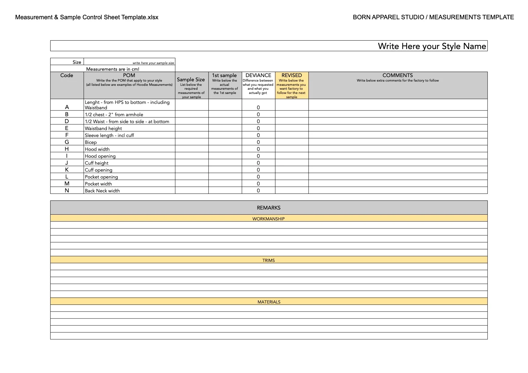 Measurement Sample Control Sheet Template Xlsx Measurement Sample Control Sheet Template Xlsx