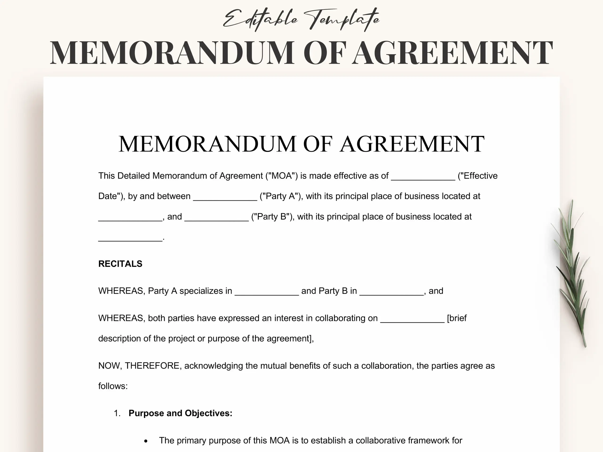 Memorandum Of Agreement Template Instant Memorandum Of Agreement Template Instant