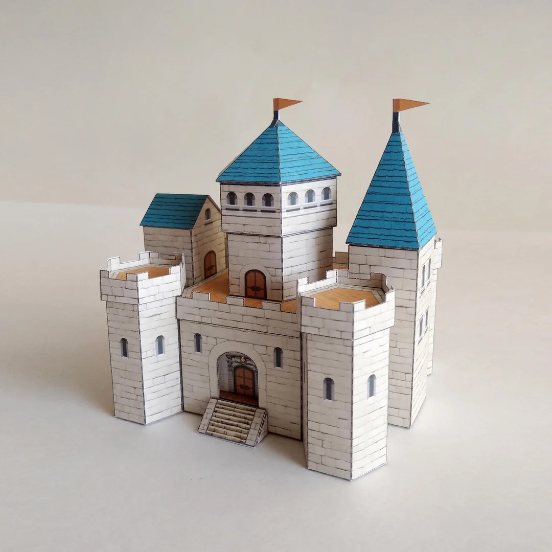 Miniature Paper Castle Free Templates For Download