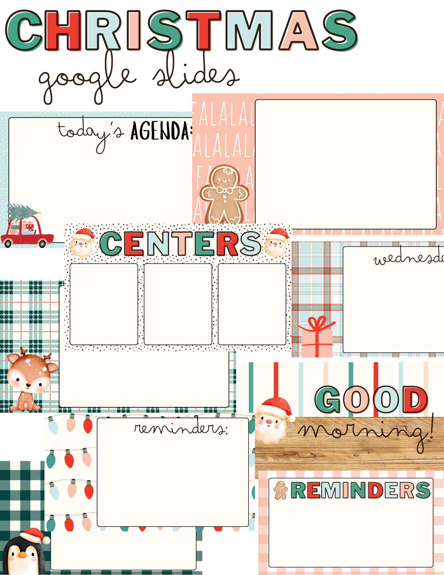 Modern Christmas Google Slides Templates