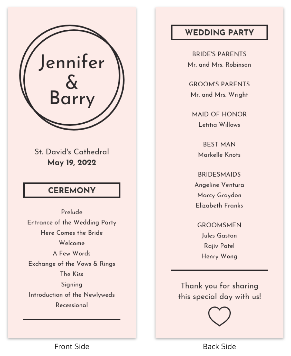 Modern Light Pink Wedding Program Eb6134ff A6b9 4b51 92f1 94dddc292d24 Modern Light Pink Wedding Program Eb6134ff A6b9 4b51 92f1 94dddc292d24